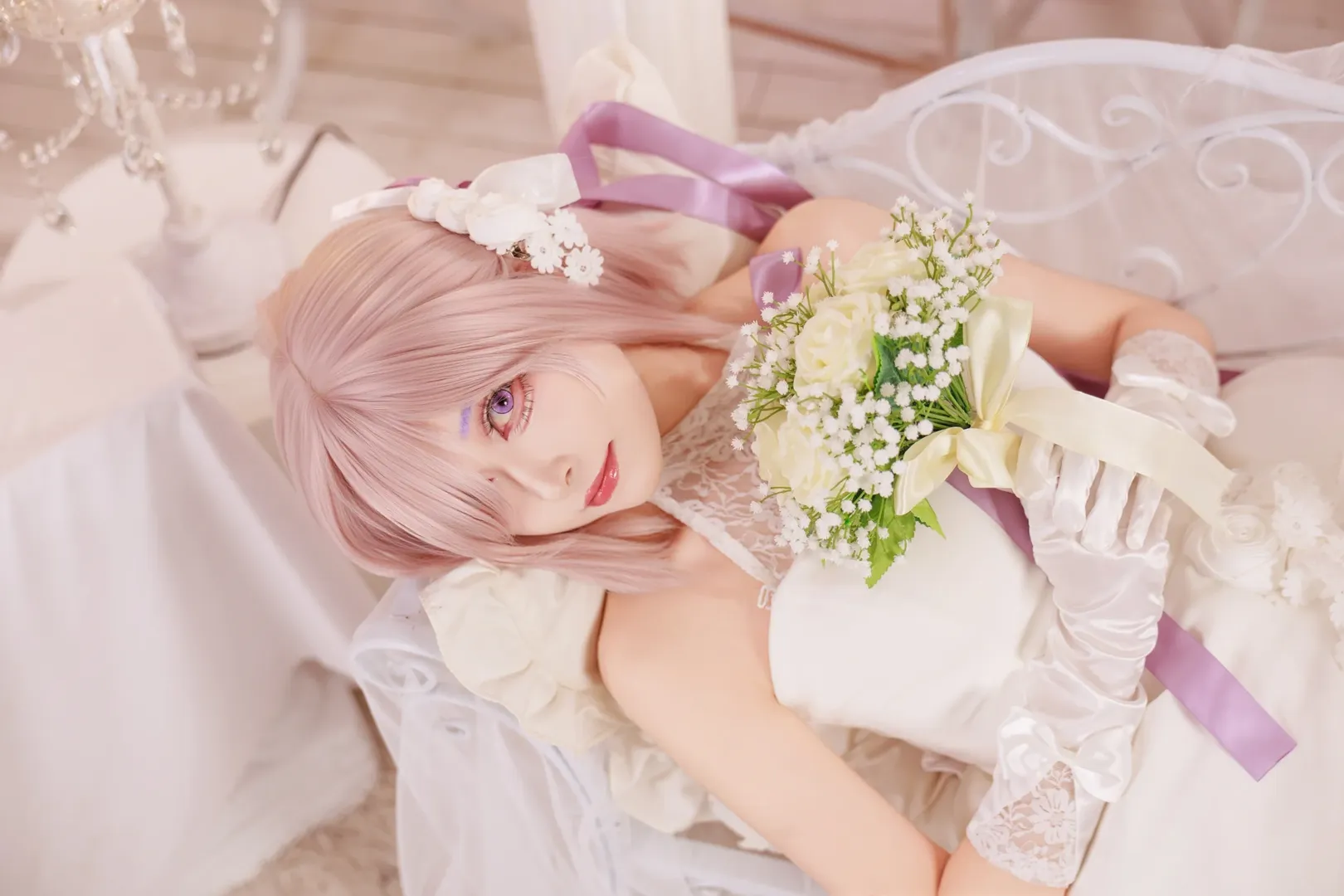 fgo, 花嫁cos, cosplay摄影, 型月, 玛修cos - 第2张