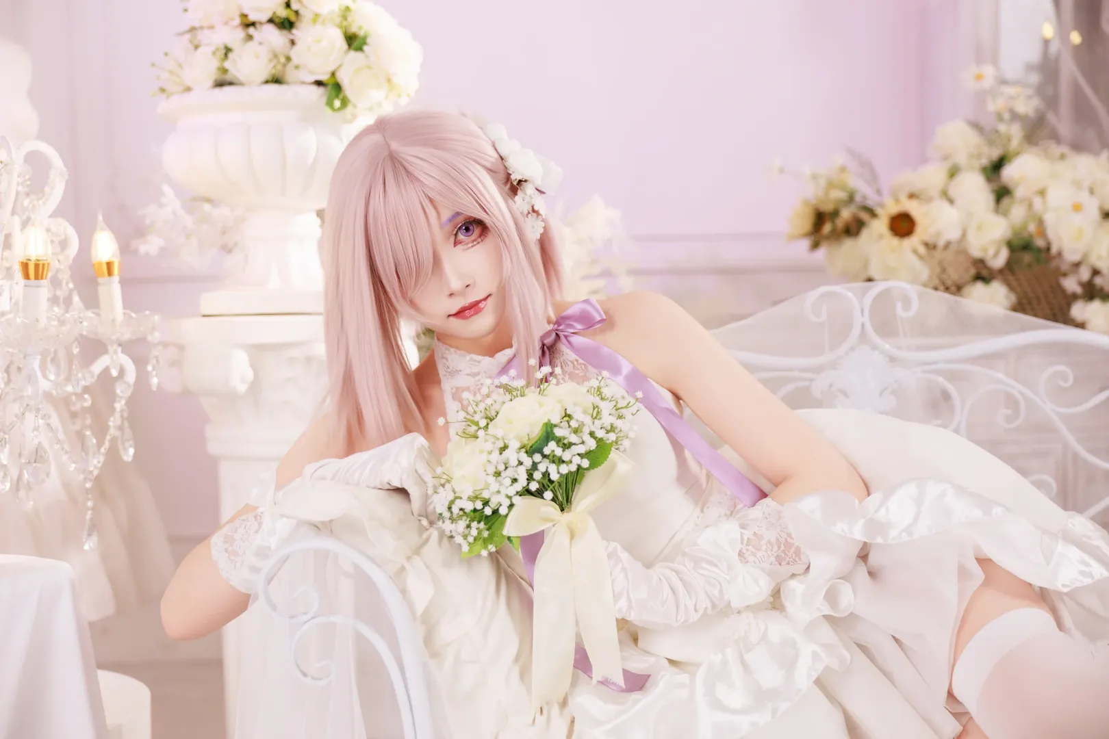 fgo, 花嫁cos, cosplay摄影, 型月, 玛修cos - 第3张