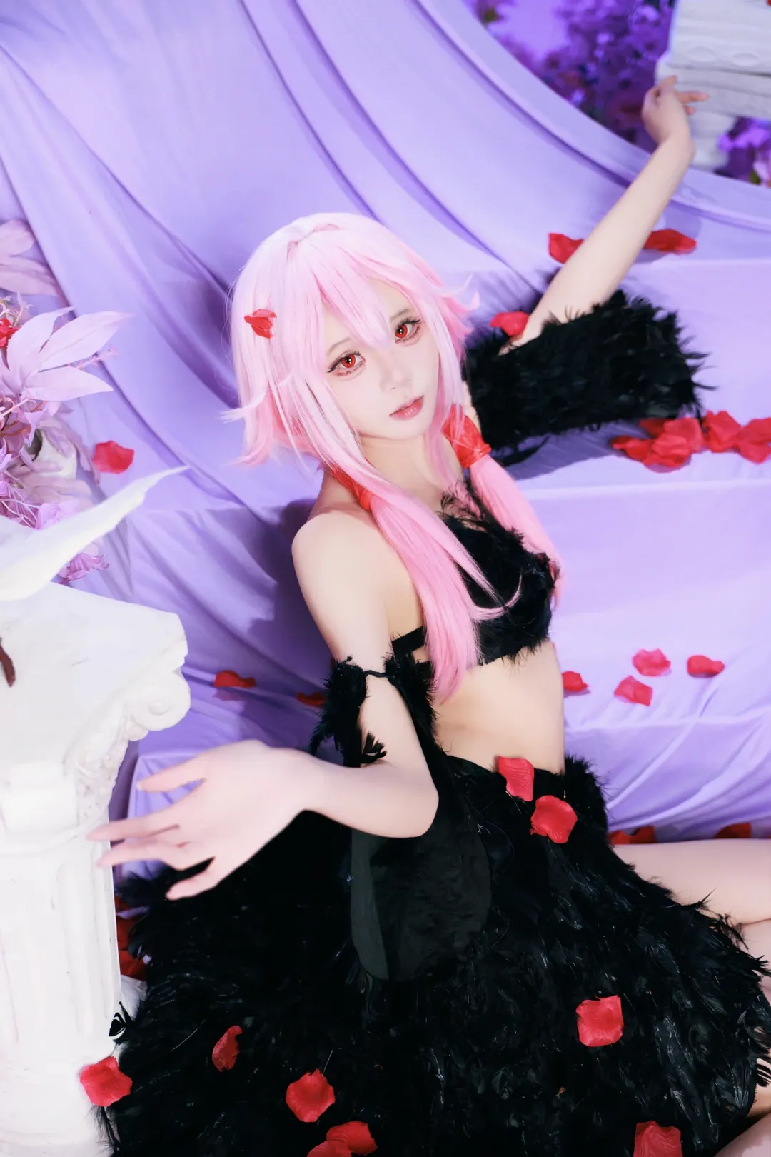雰囲気, コスプレ写真, 楪いのり コスプレ, ギルティクラウン, 黒羽 - 3枚目