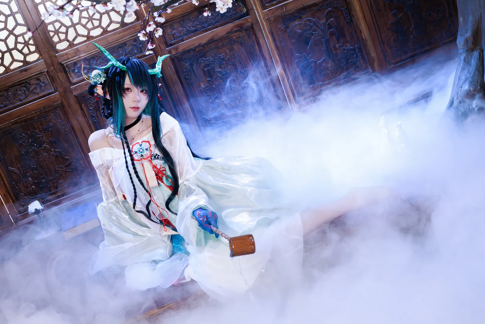 古风cosplay, 明日方舟, 国风摄影, 夕cos, 青玉砚cos