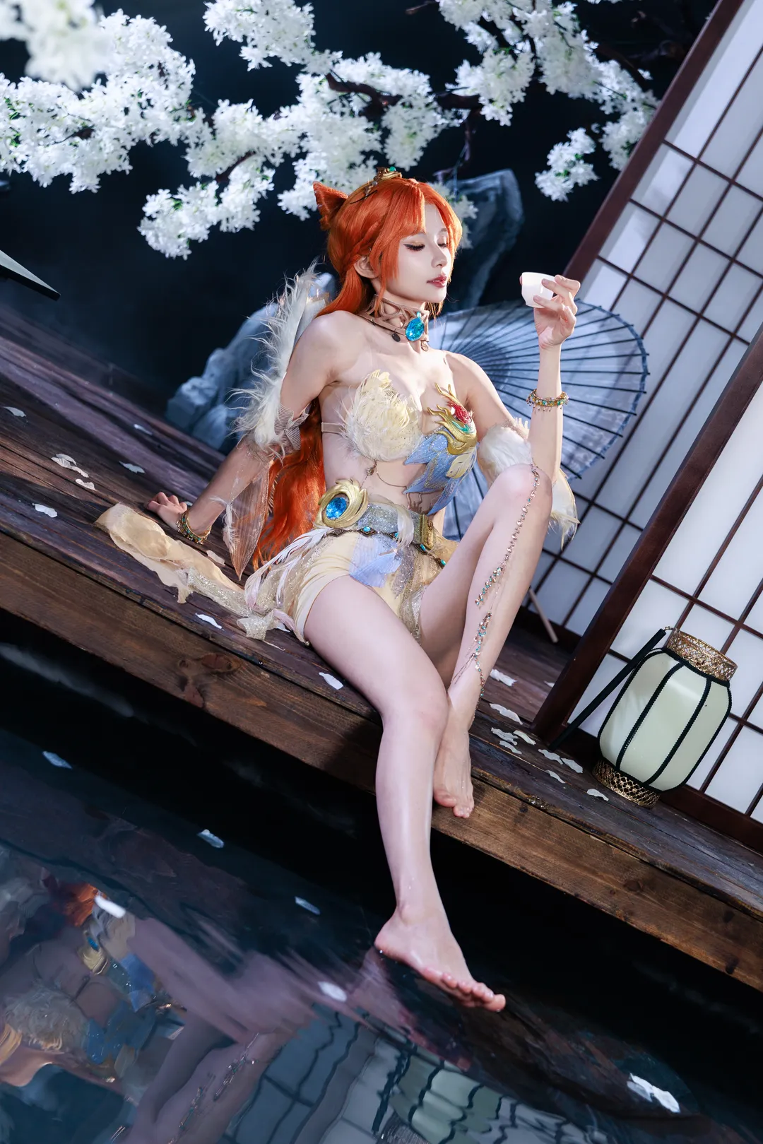 玉玲珑cos, 永劫无间, 古风cos, 赤阳天狐, 月夜狐影