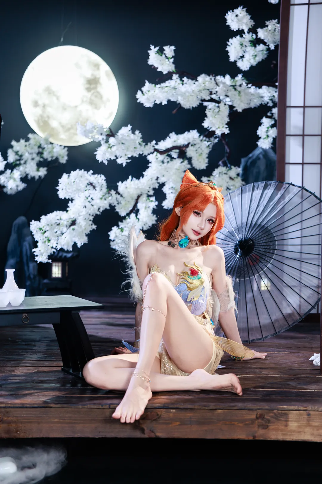 玉玲珑cos, 永劫无间, 古风cos, 赤阳天狐, 月夜狐影 - 第2张