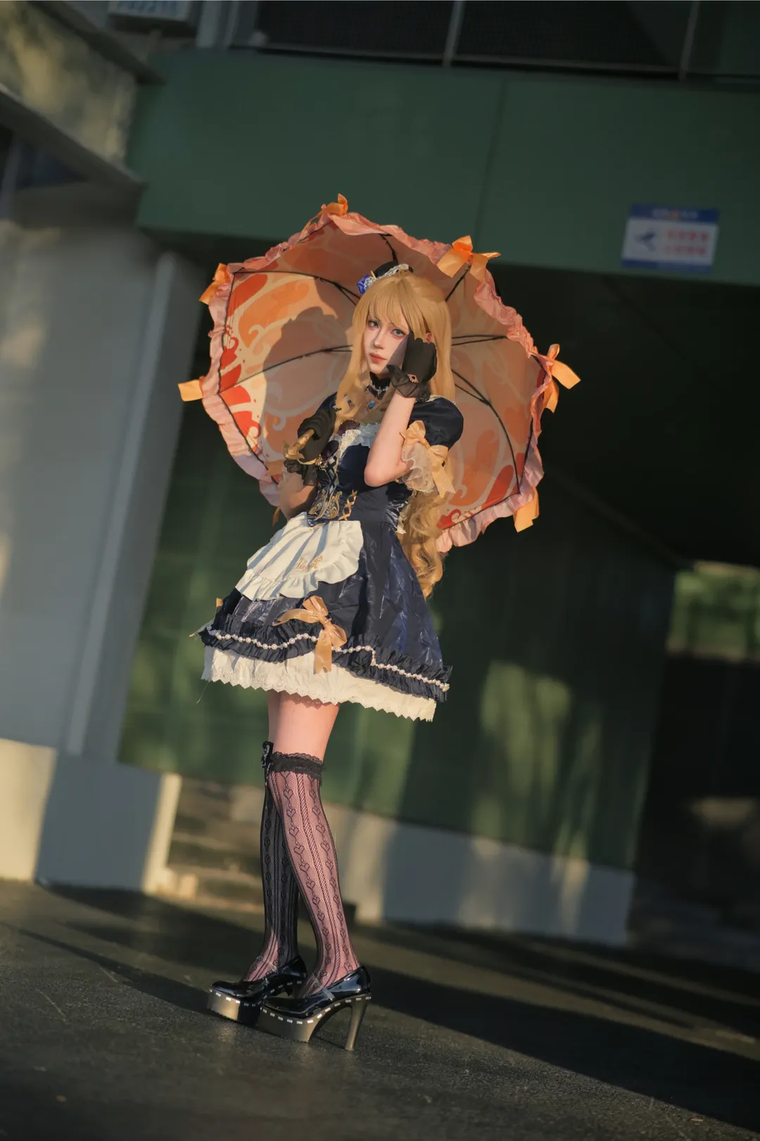 原神, 漫展摄影, cosplay场照, 娜维娅cos, 外景人像