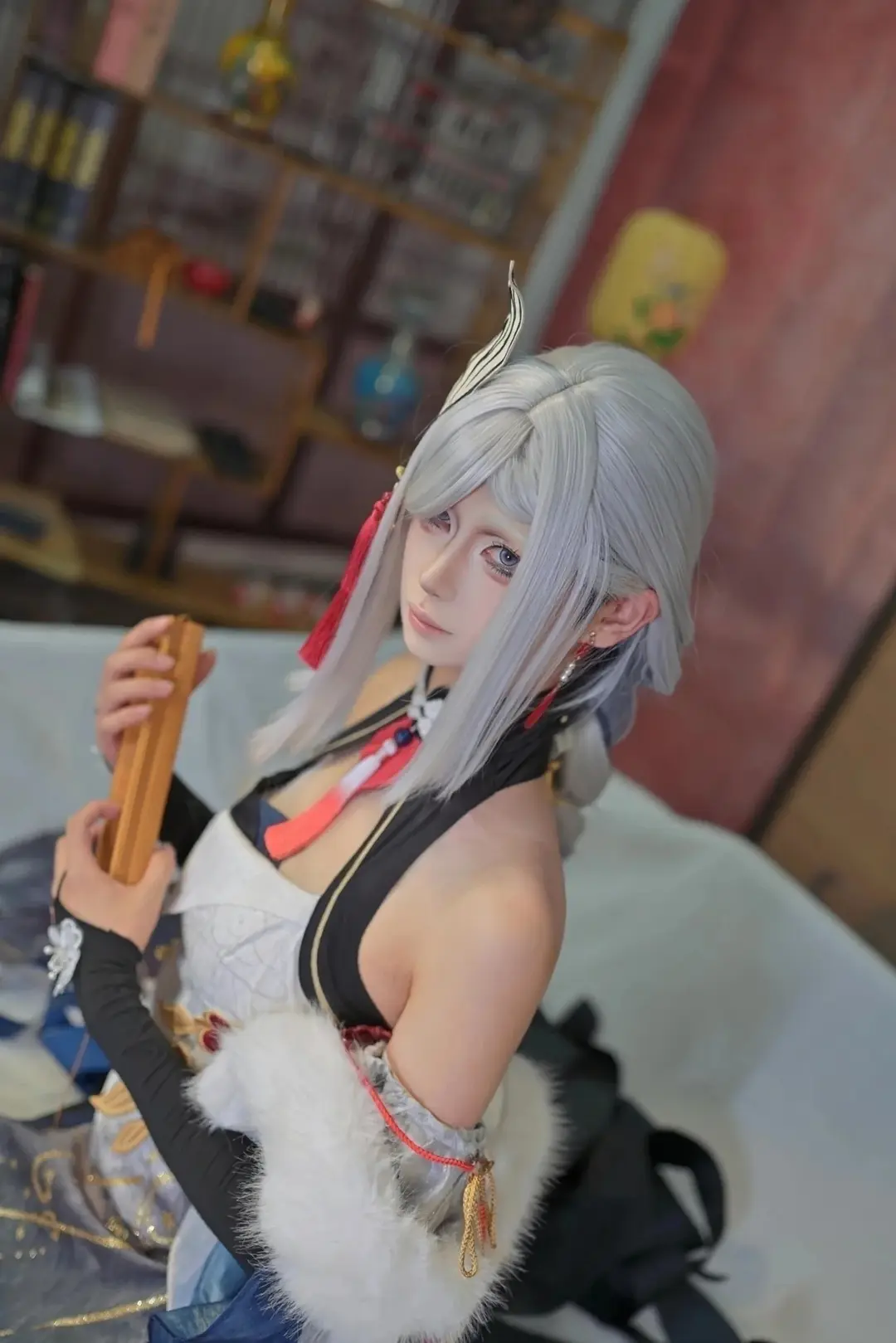 原神, 申鶴 コスプレ, 中国古風, 中国風写真, 雪中の紅梅 - 3枚目
