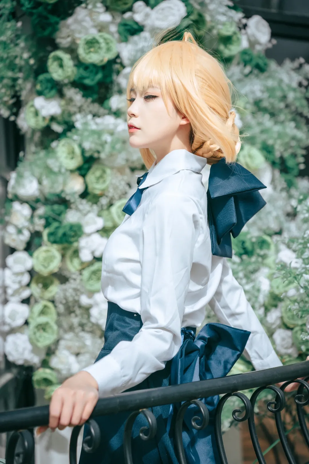 阿尔托莉雅cos, Fate, 日常向cosplay, 春日外景, 便服正片 - 第5张
