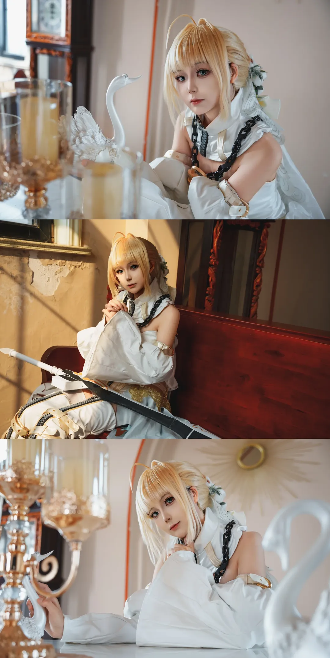 Fate/Grand Order, コスプレ撮影, ネロ・ブライド, ネロ・クラウディウスのコスプレ, レトロな室内写真 - 1枚目