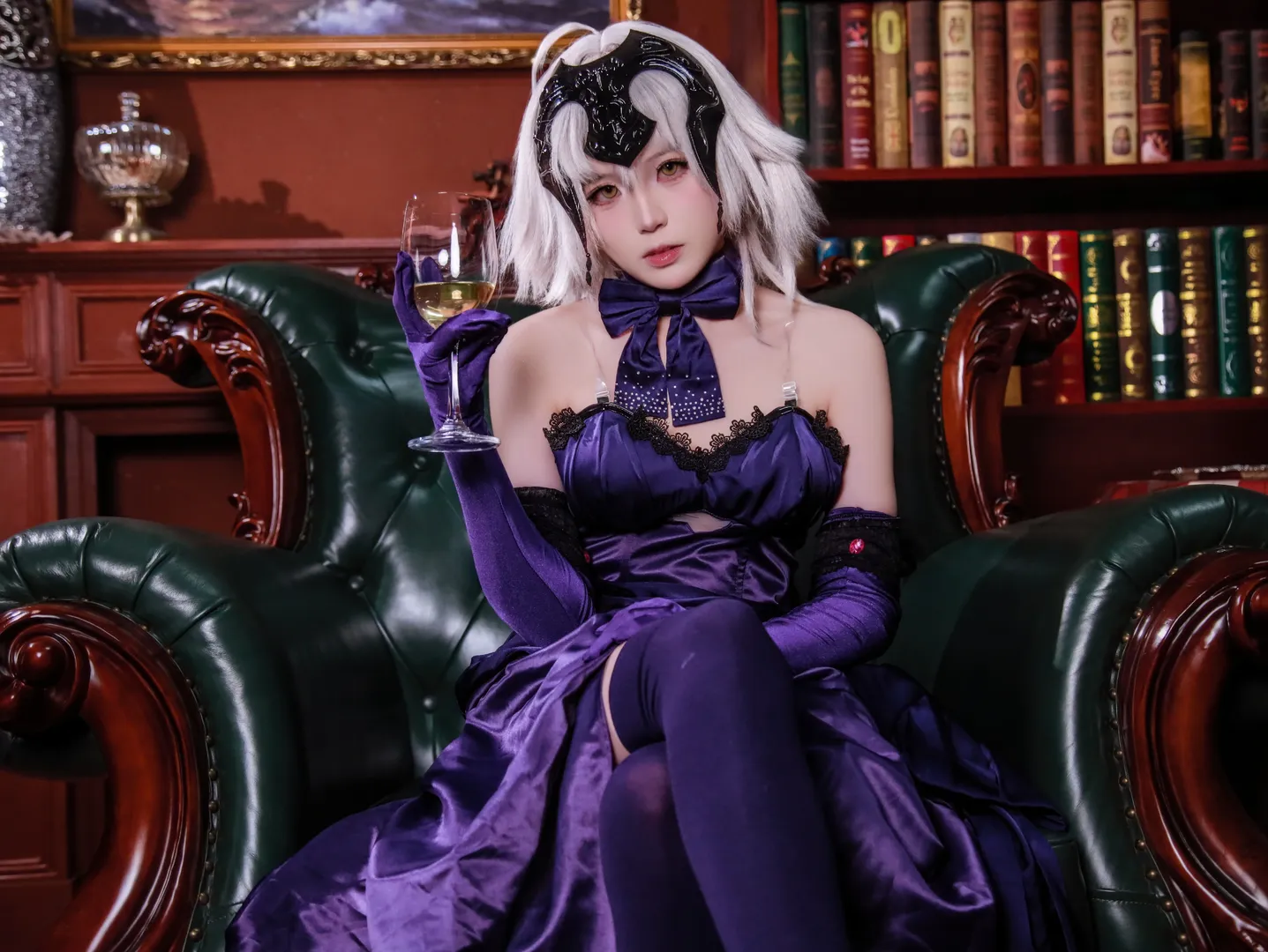 Fate/Grand Order, 黑贞德cos, 醉贞, 酒吧氛围, cosplay正片 - 第10张