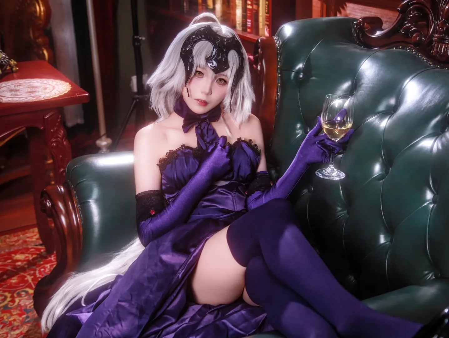 Fate/Grand Order, 黑贞德cos, 醉贞, 酒吧氛围, cosplay正片 - 第9张