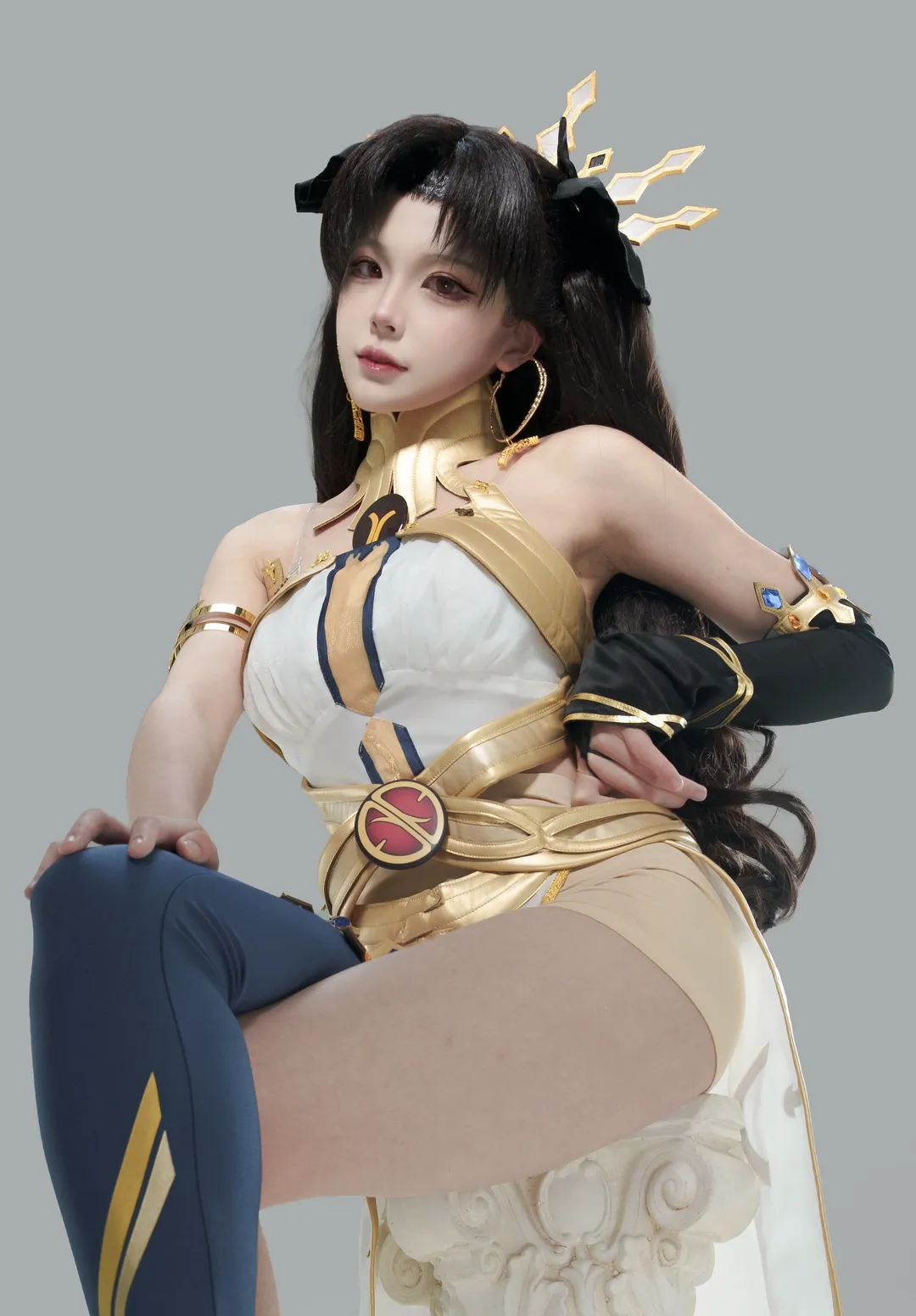 Fate/Grand Order, イシュタルコスプレ, コスプレ撮影, 二次元メイク, 白ホリ撮影