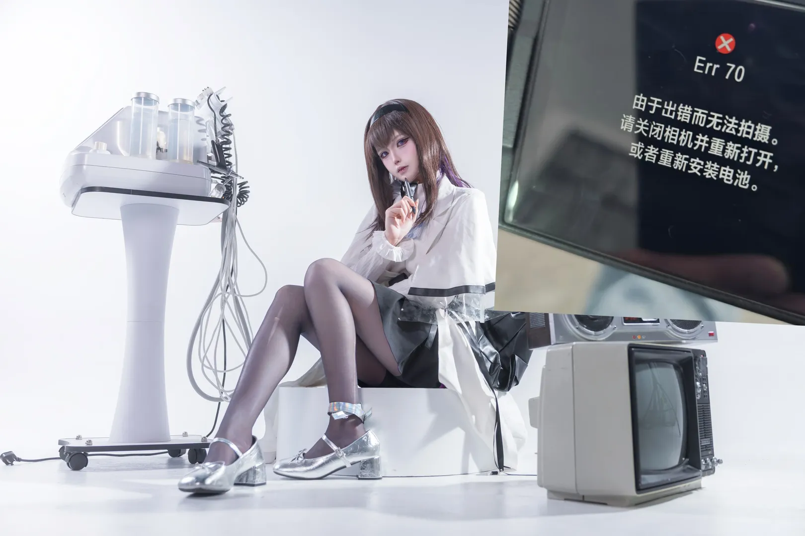 明日方舟, 普瑞赛斯cos, 复古科技风, 正片摄影, 赛博实验室 - 第1张