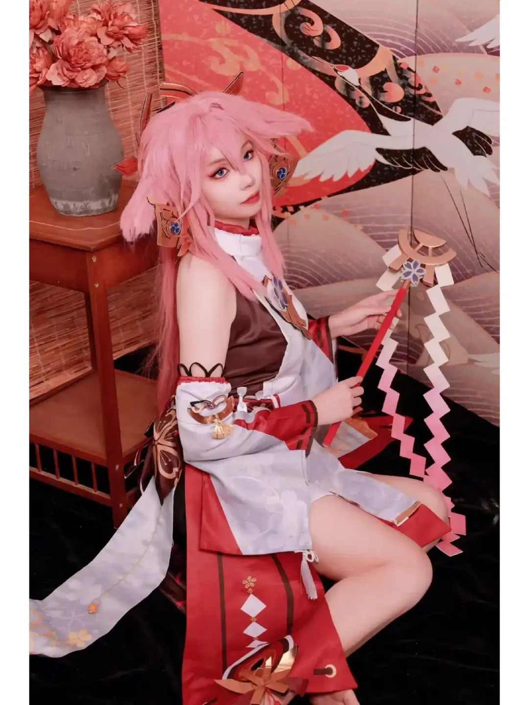 原神, コスプレ, コスプレ写真, 和風撮影, 八重神子 コスプレ - 7枚目
