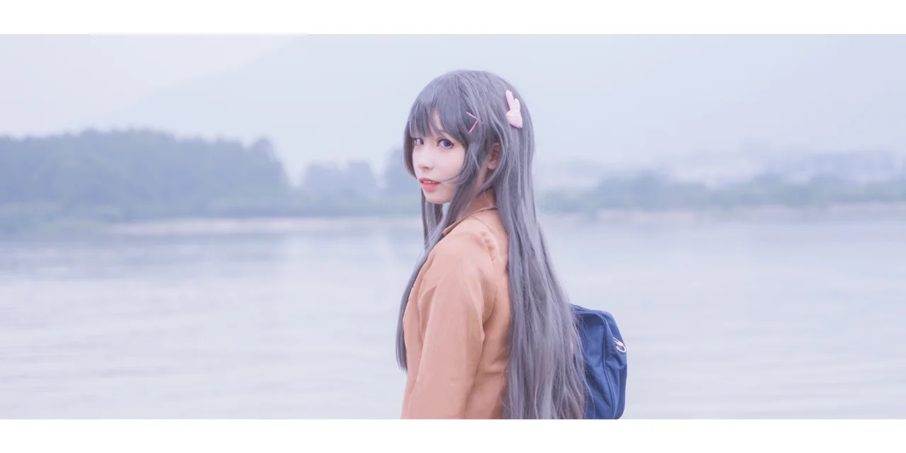 cosplay摄影, 水边外景, 二次元正片, 樱岛麻衣cos, 青春猪头少年不会梦到兔女郎学姐 - 第3张
