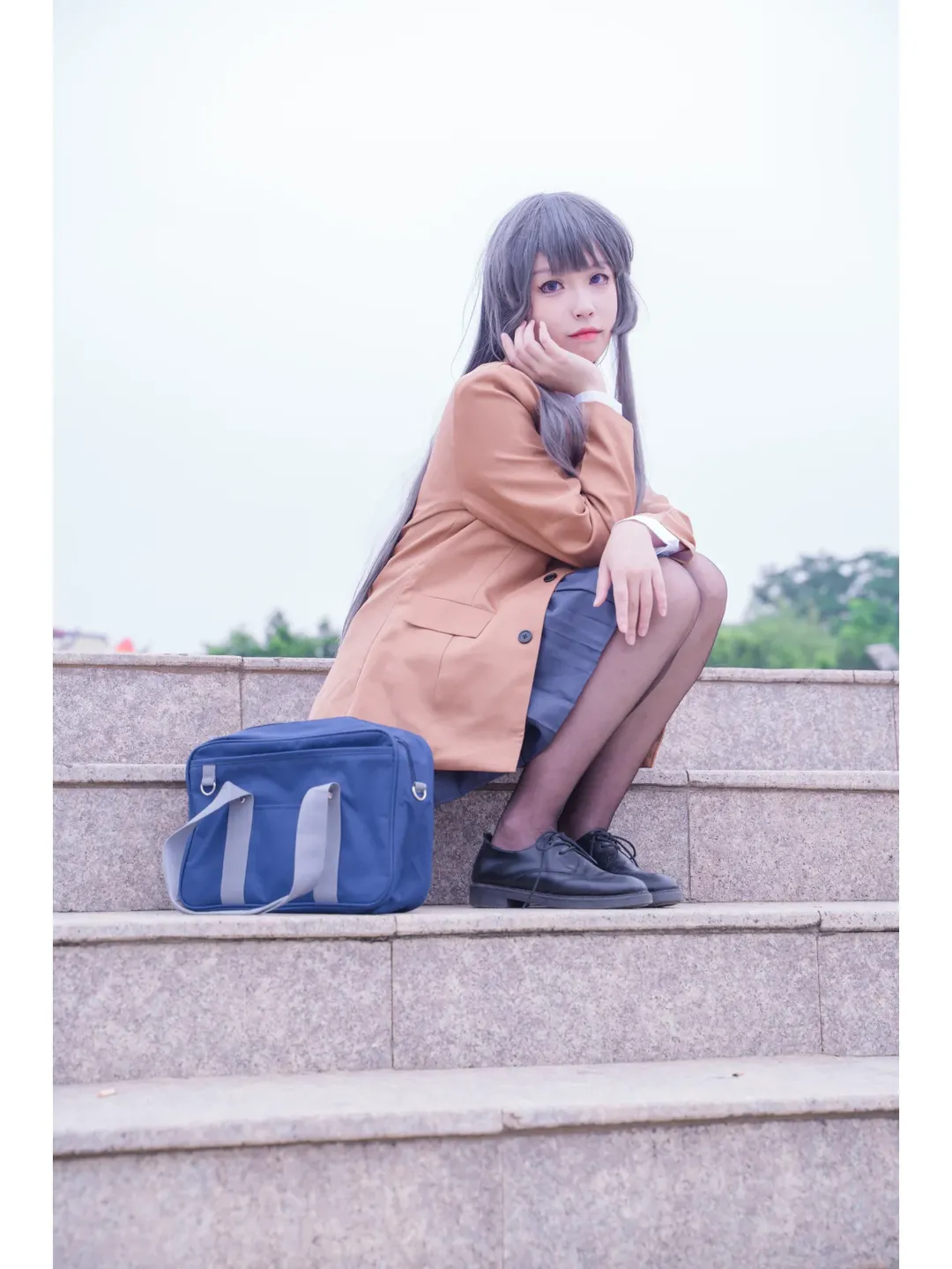 cosplay摄影, 水边外景, 二次元正片, 樱岛麻衣cos, 青春猪头少年不会梦到兔女郎学姐 - 第7张
