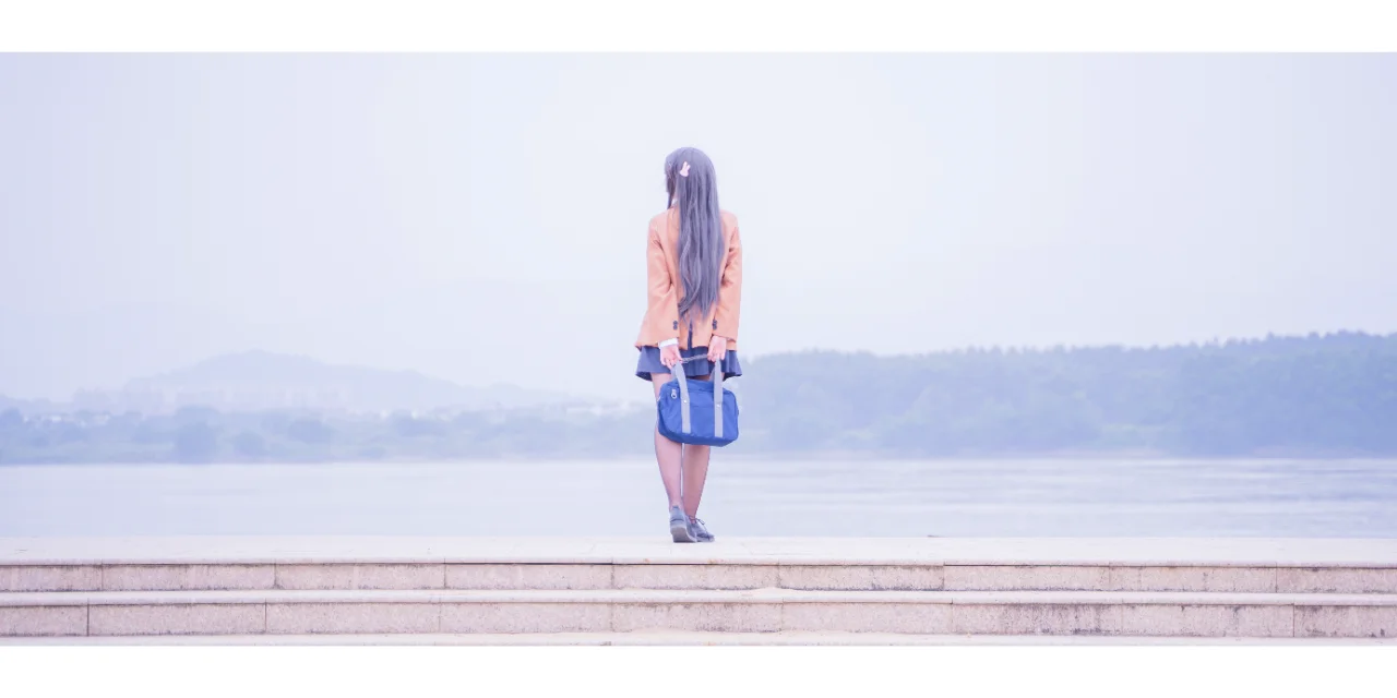 cosplay摄影, 水边外景, 二次元正片, 樱岛麻衣cos, 青春猪头少年不会梦到兔女郎学姐 - 第8张