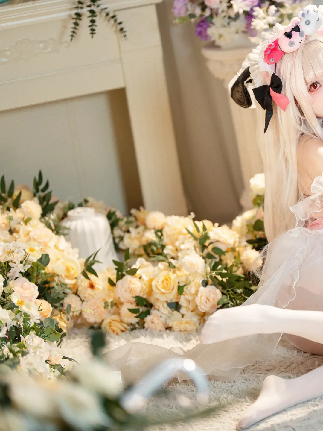 碧蓝航线, 室内摄影, cosplay正片, 哈尔福德cos, 花海少女