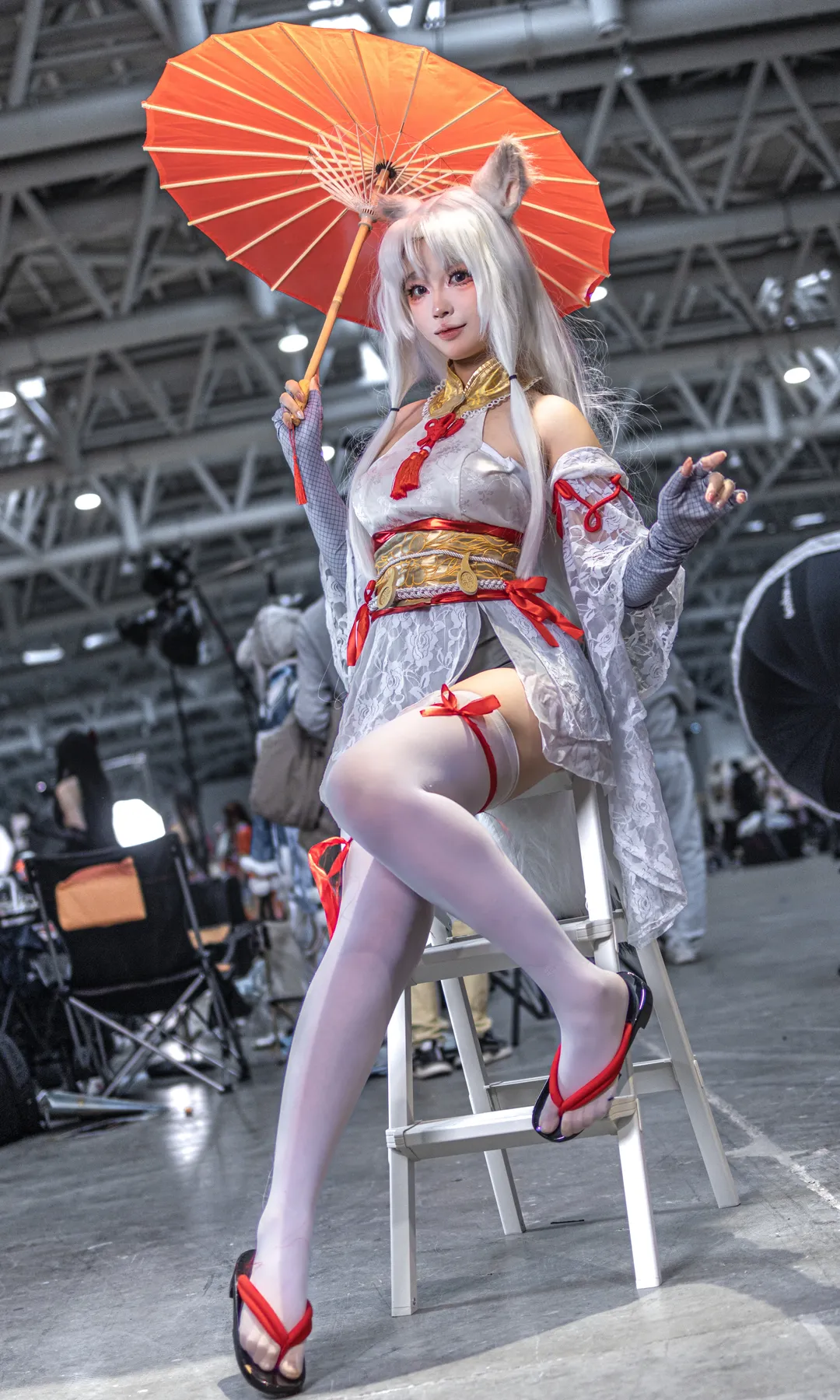 永劫无间, cosplay场照, 胡桃cos, 兽耳娘, 福州漫展 - 第1张
