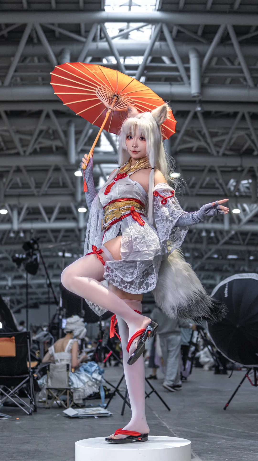 永劫无间, cosplay场照, 胡桃cos, 兽耳娘, 福州漫展