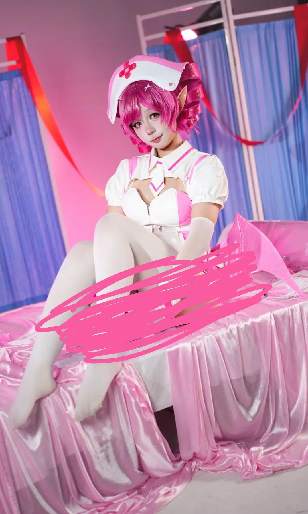 cosplay正片, 精灵耳, 布若cos, 喵斯快跑, 护士cosplay - 第2张