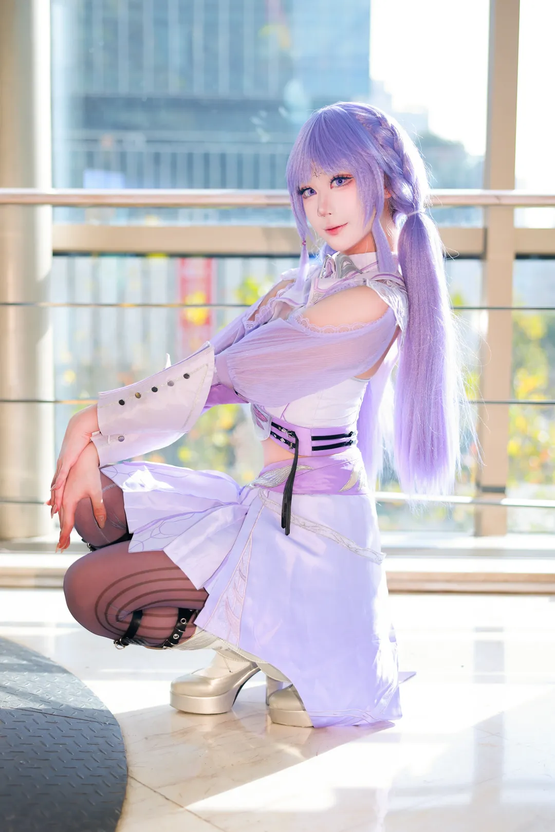 Anime-style photography, Soul Land, Cosplay outfit, Purple hair cosplay, Bai Chenxiang Cosplay - Image 4