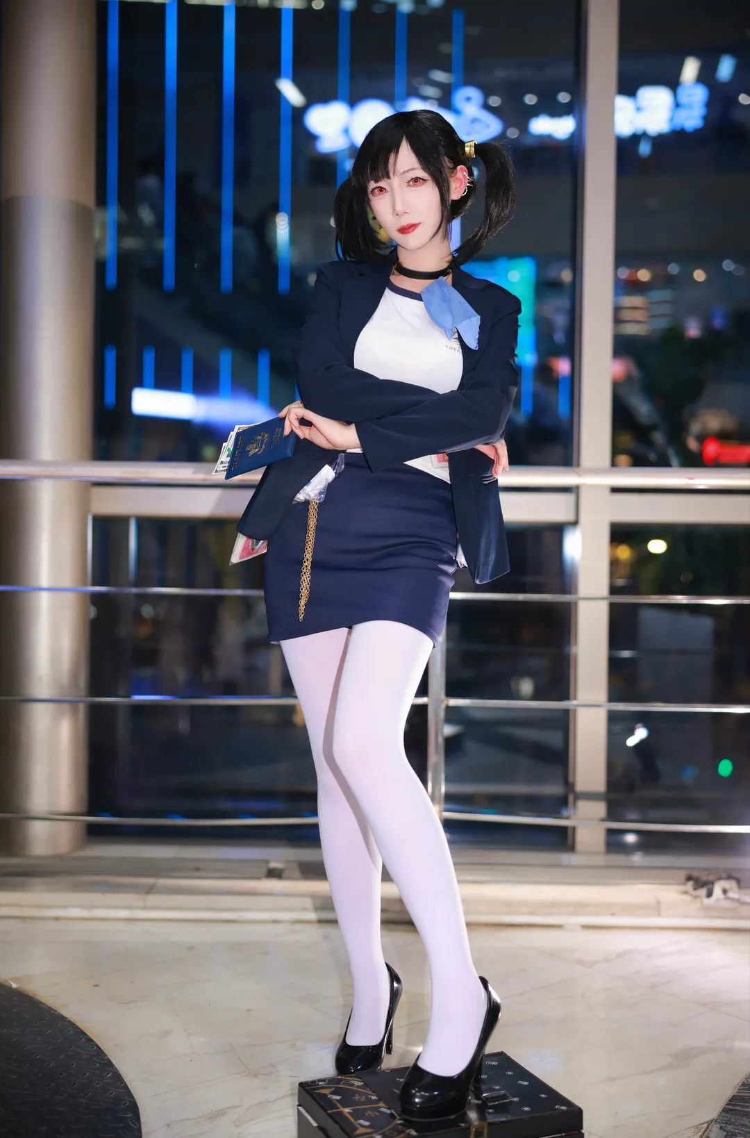 cosplay, 胜利女神nikke, 制服穿搭, 索拉cos, 二次元假发 - 第4张