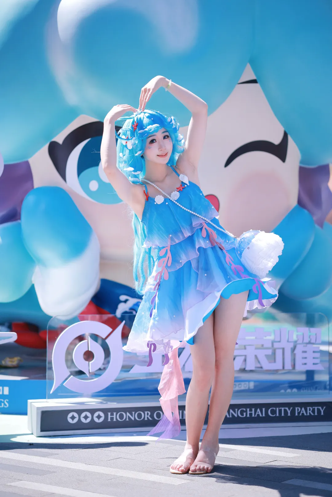 cosplay, 王者荣耀, 蓝色系穿搭, 漫展摄影, 朵莉亚cos - 第1张