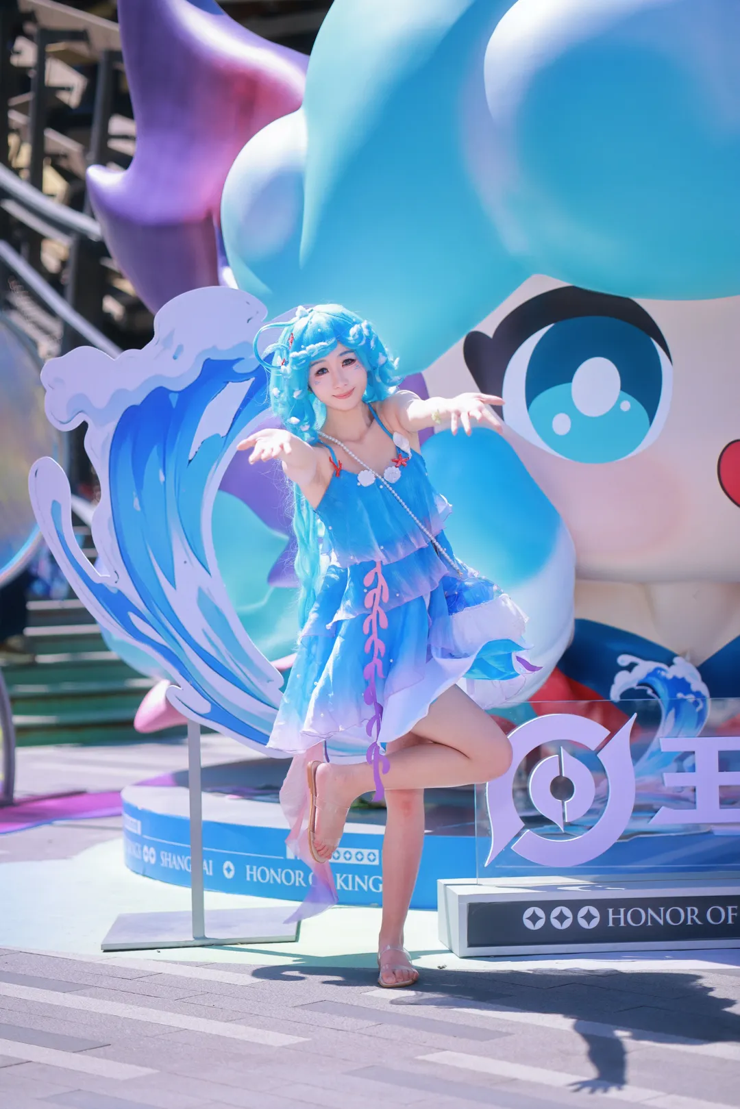 cosplay, 王者荣耀, 蓝色系穿搭, 漫展摄影, 朵莉亚cos - 第2张