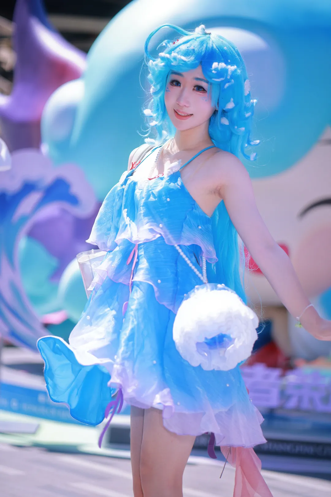 cosplay, 王者荣耀, 蓝色系穿搭, 漫展摄影, 朵莉亚cos - 第3张