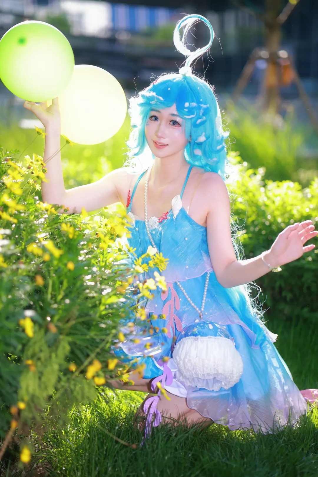 cosplay, 王者榮耀, 藍色系穿搭, 漫展攝影, 朵莉亞cos