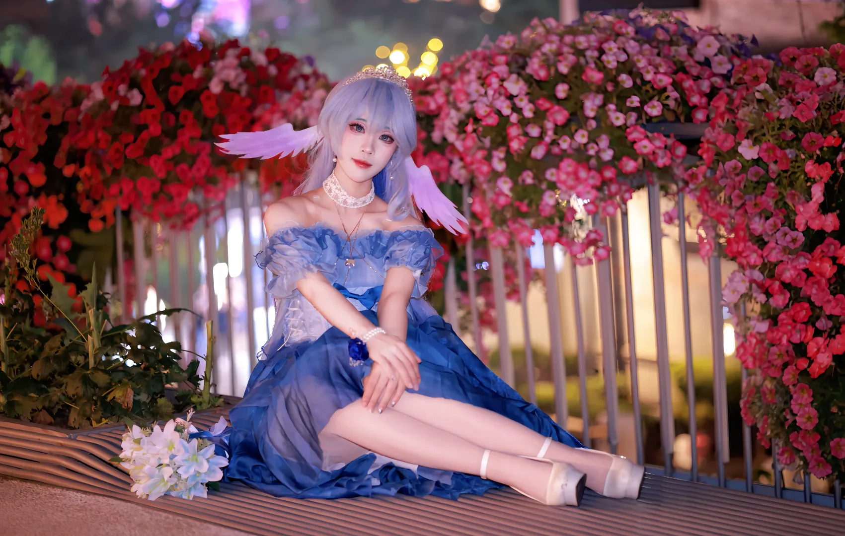 二次元, cosplay, 崩壞星穹鐵道, 知更鳥cos, 夜景寫真 - 第8張