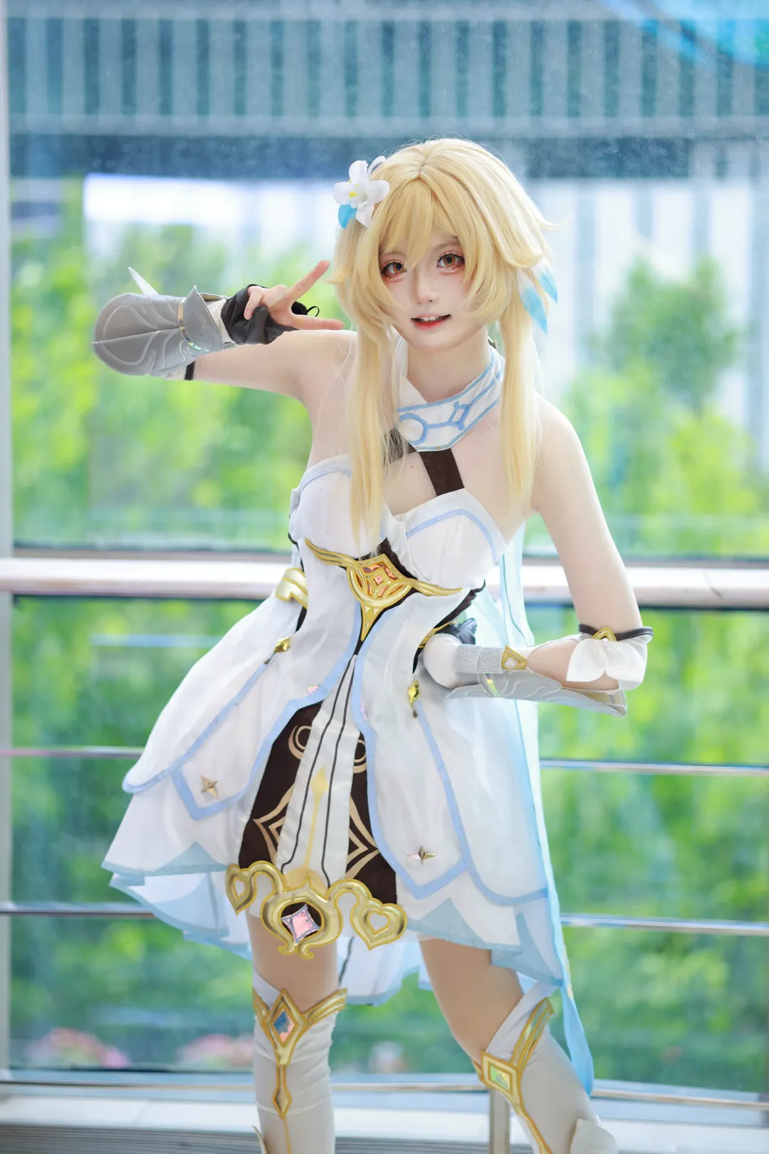 原神, cosplay, 荧妹cos, 旅行者cos, 我们终将重逢 - 第1张