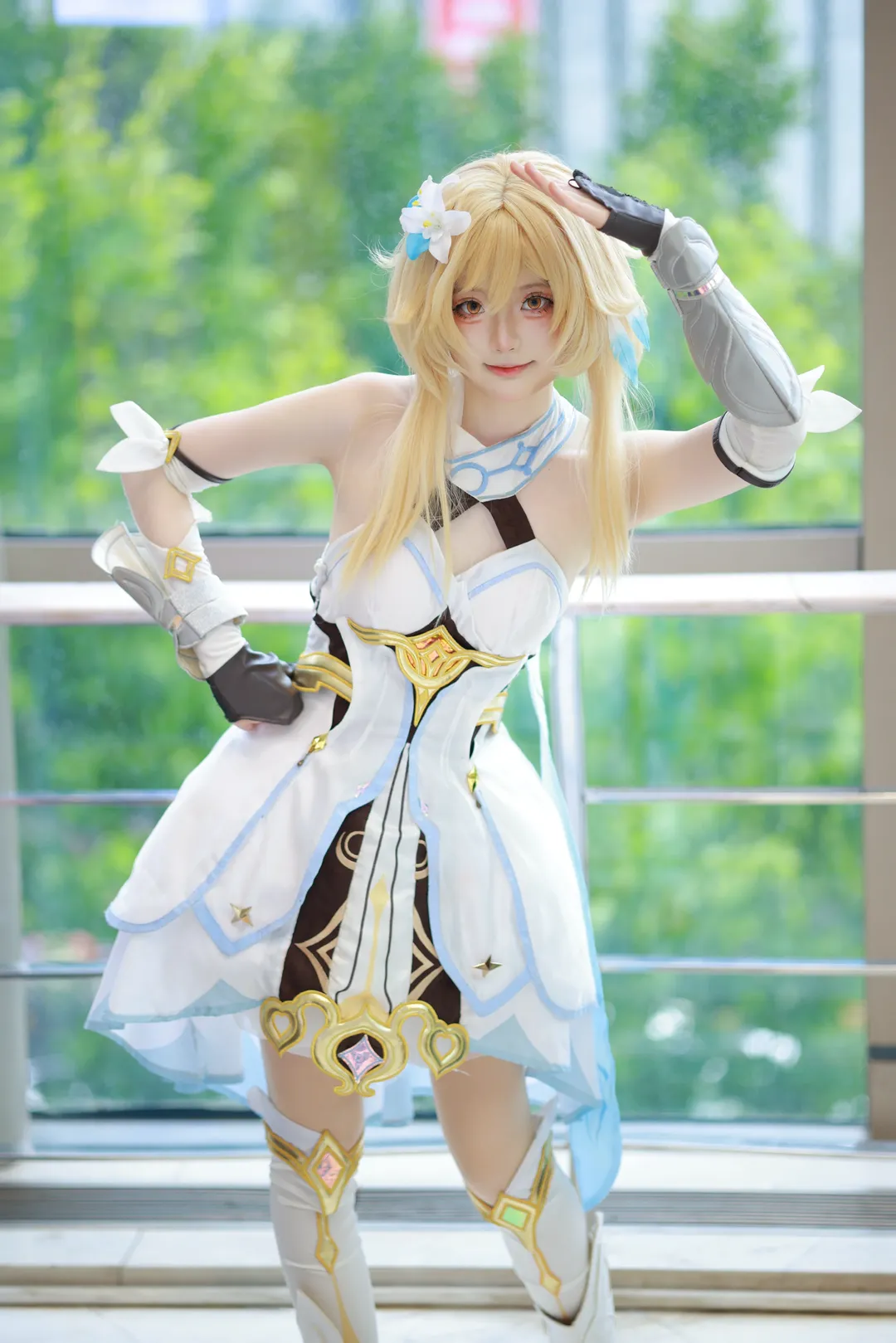 原神, cosplay, 荧妹cos, 旅行者cos, 我们终将重逢 - 第3张