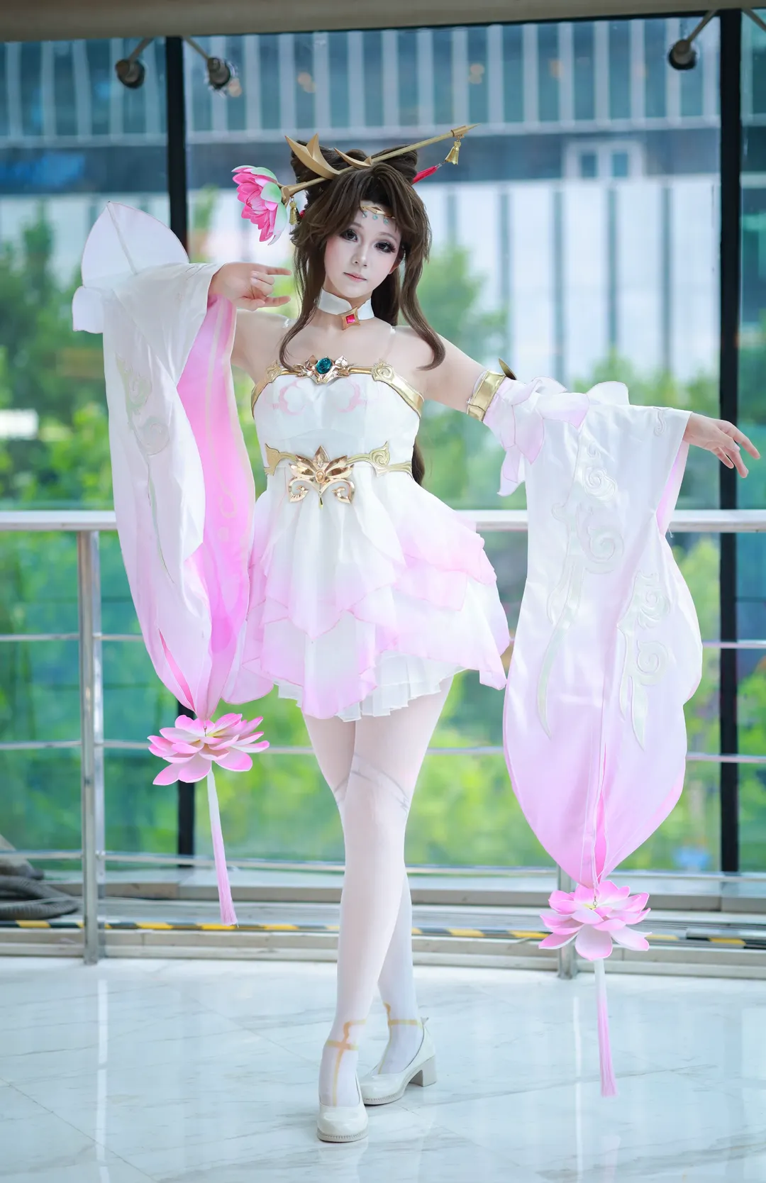 王者荣耀, 貂蝉cos, 白丝, 国风cosplay, 小辞 - 第2张