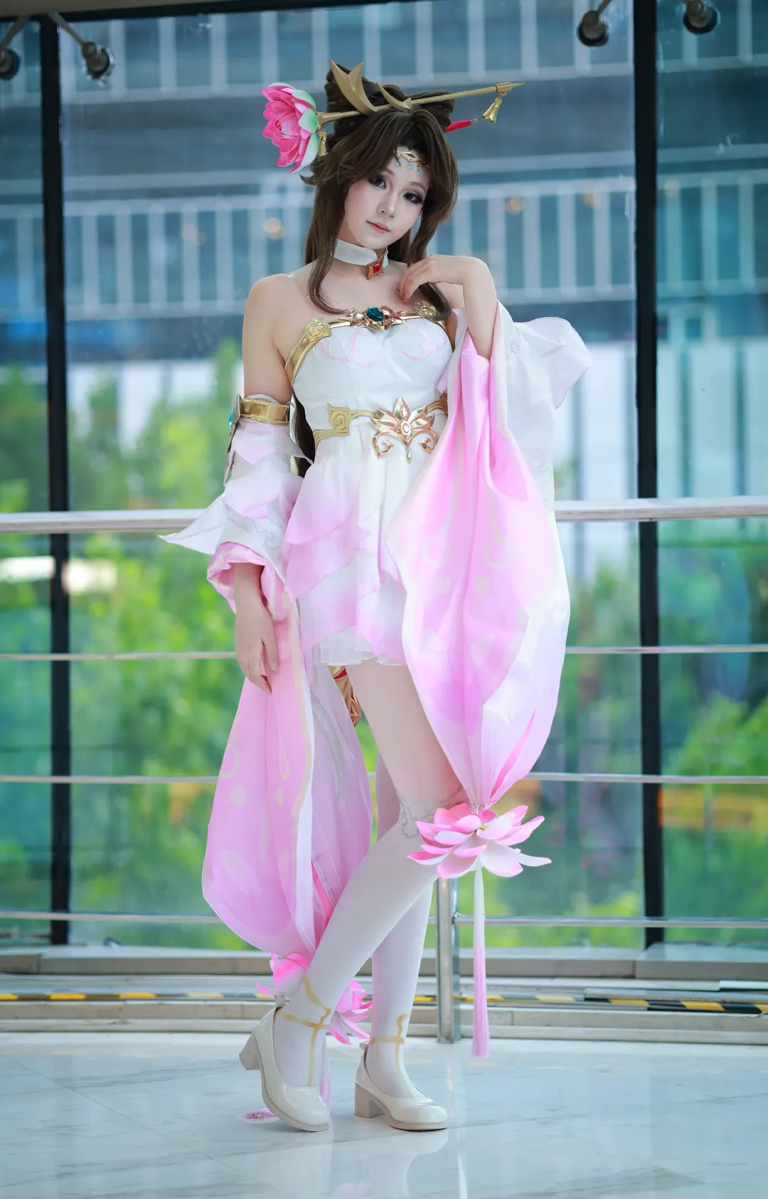 王者榮耀, 貂蟬cos, 白絲, 國風cosplay, 小辭