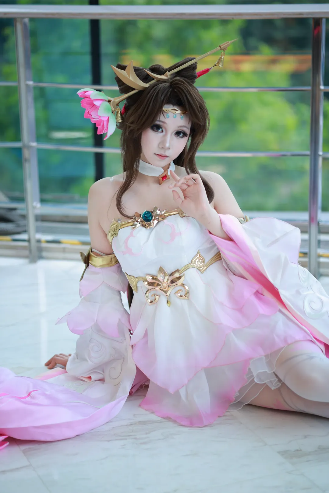 王者荣耀, 貂蝉cos, 白丝, 国风cosplay, 小辞 - 第5张