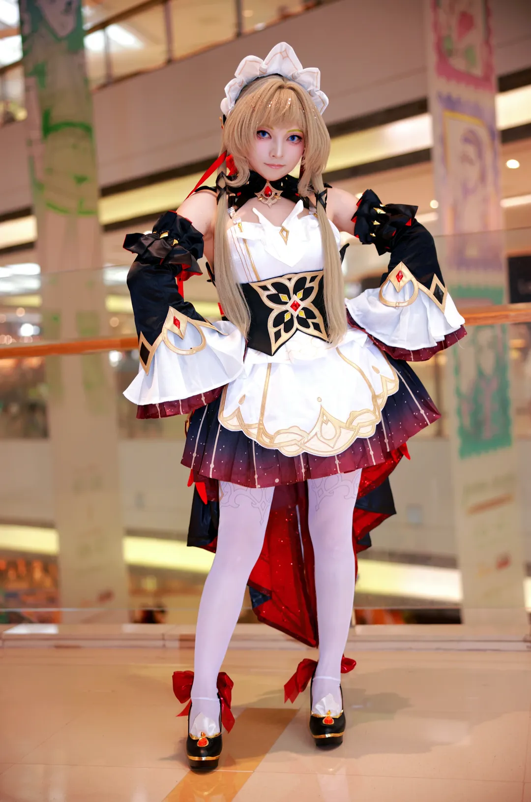 桑多涅cos, 原神, 女僕裝, 二次元cosplay, 白絲