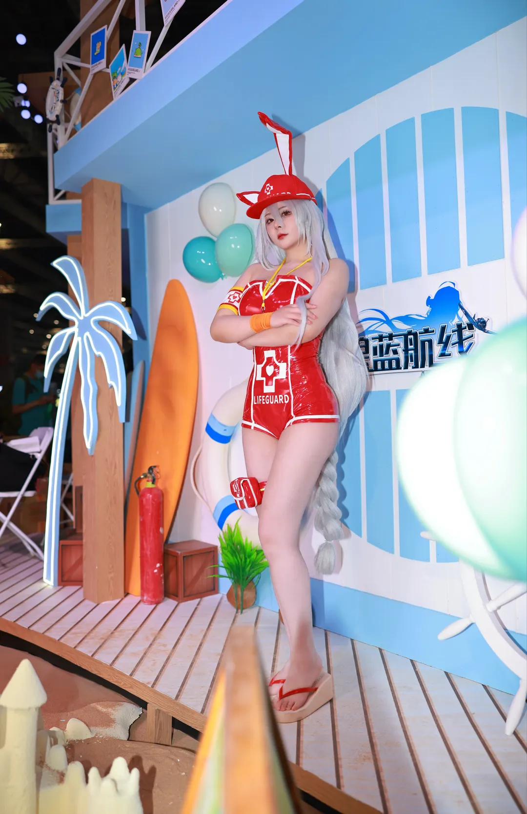 碧蓝航线, 漫展返图, cosplay摄影, 海因里希亲王cos, 海滩救生员 - 第1张