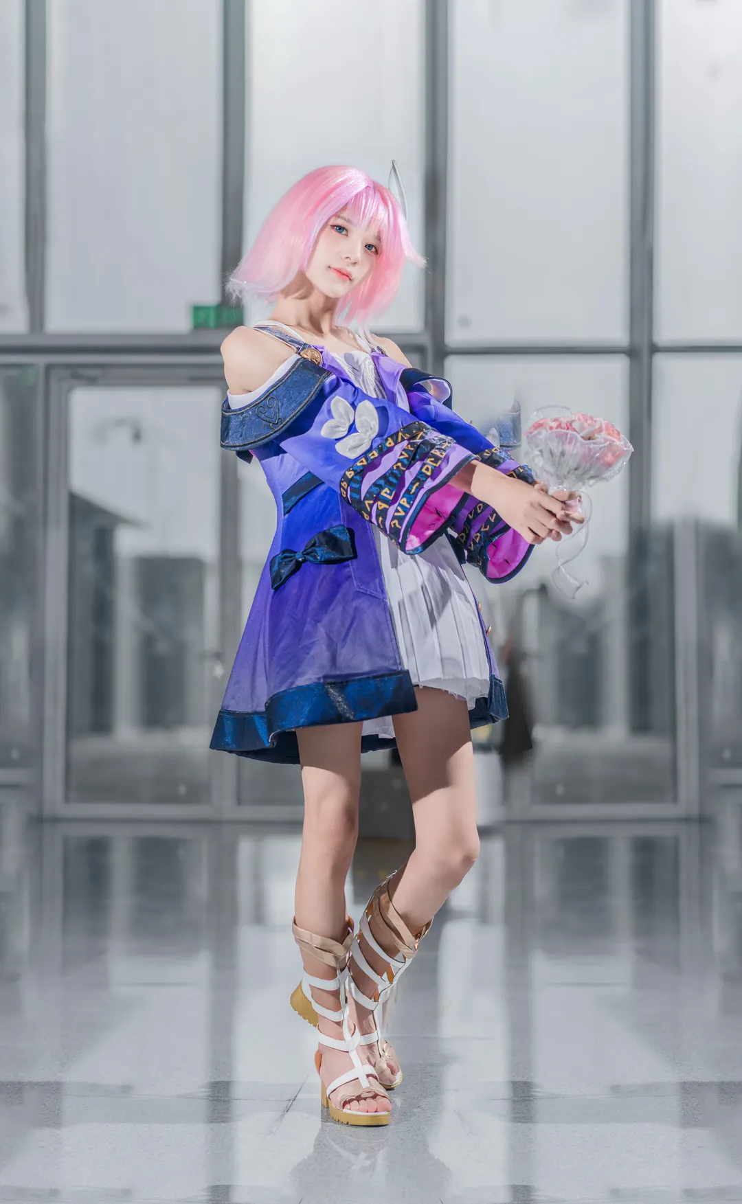 二次元少女, 昔涟cos, 崩坏星穹铁道, cosplay摄影, 课堂风写真 - 第4张