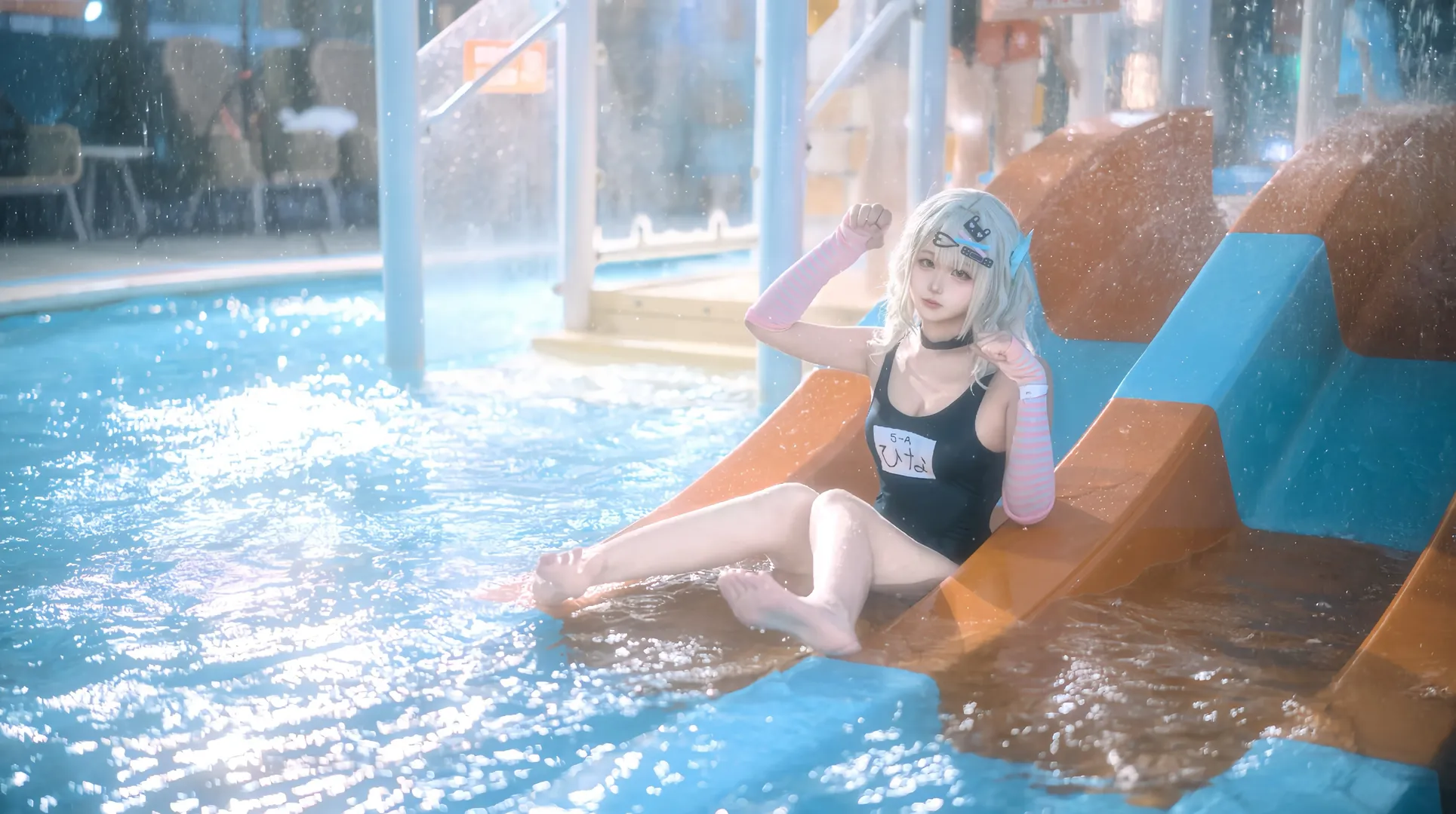 ゼンレスゾーンゼロ, コスプレ, 水着撮影, 千夏 コスプレ, ウォーターパーク - 2枚目