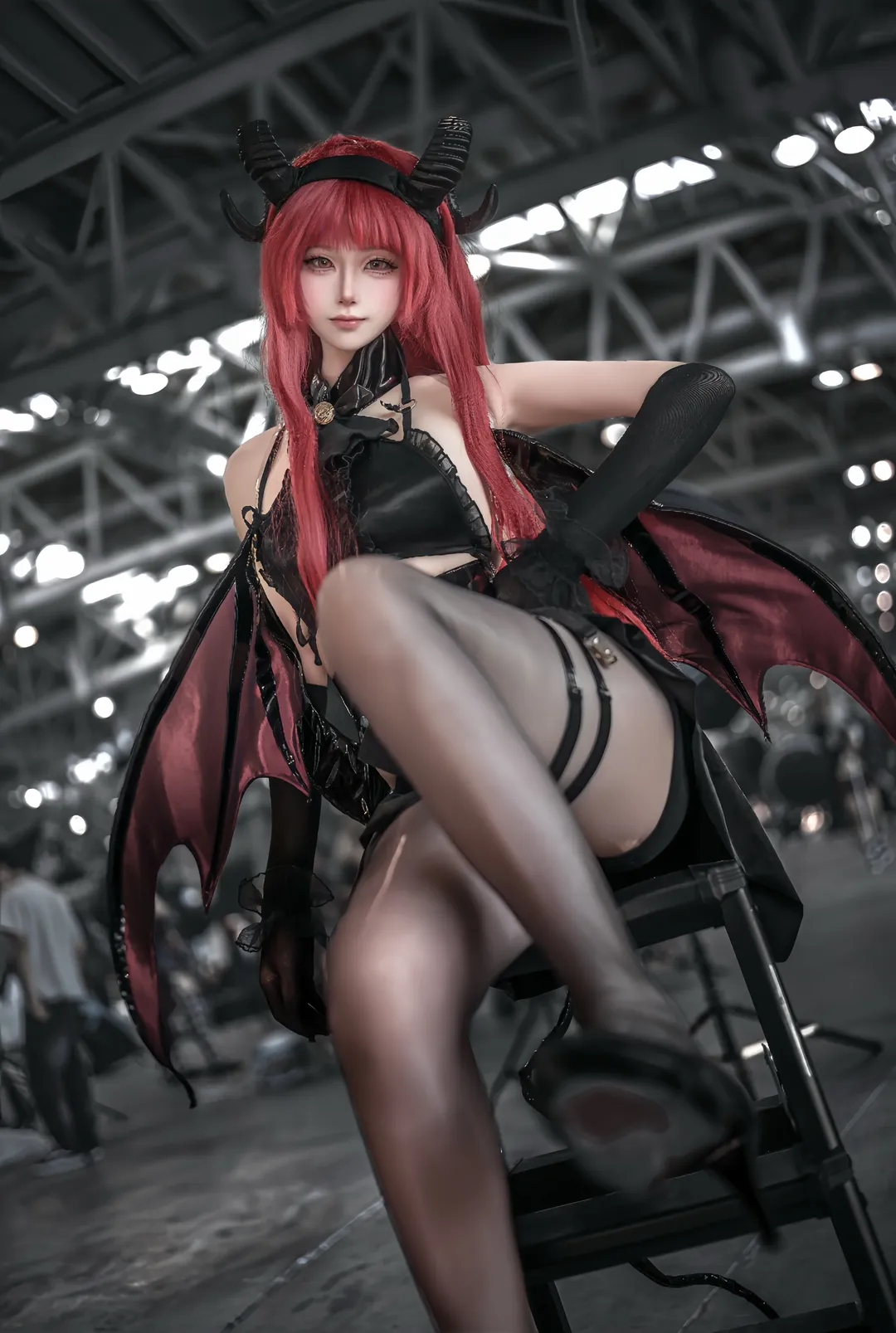 cosplay, 碧蓝航线, 漫展摄影, 黑丝穿搭, 希尔德加德cos
