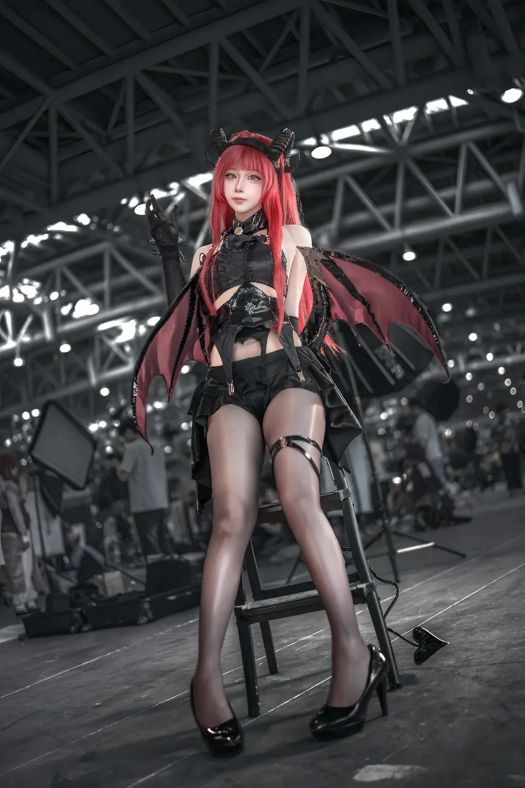 cosplay, 碧蓝航线, 漫展摄影, 黑丝穿搭, 希尔德加德cos - 第2张