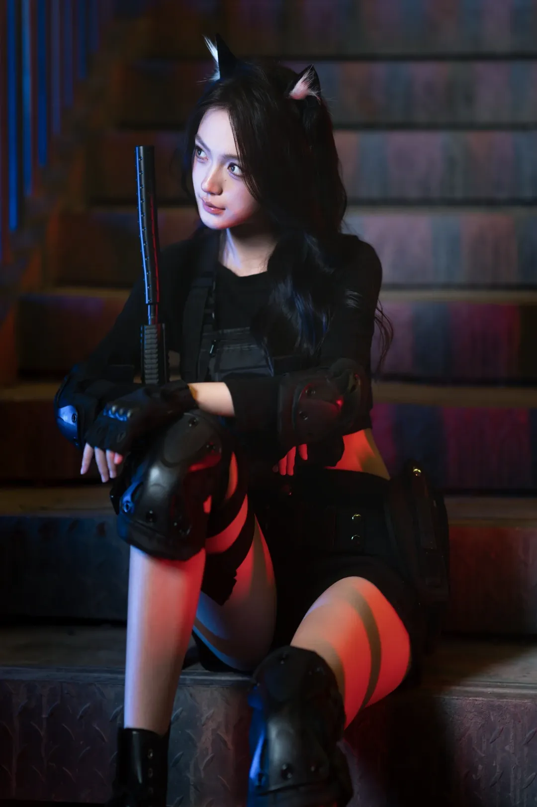 コスプレ, ウェイストランド風, インダストリアル写真, 獣耳少女, 戦術人形 - 3枚目