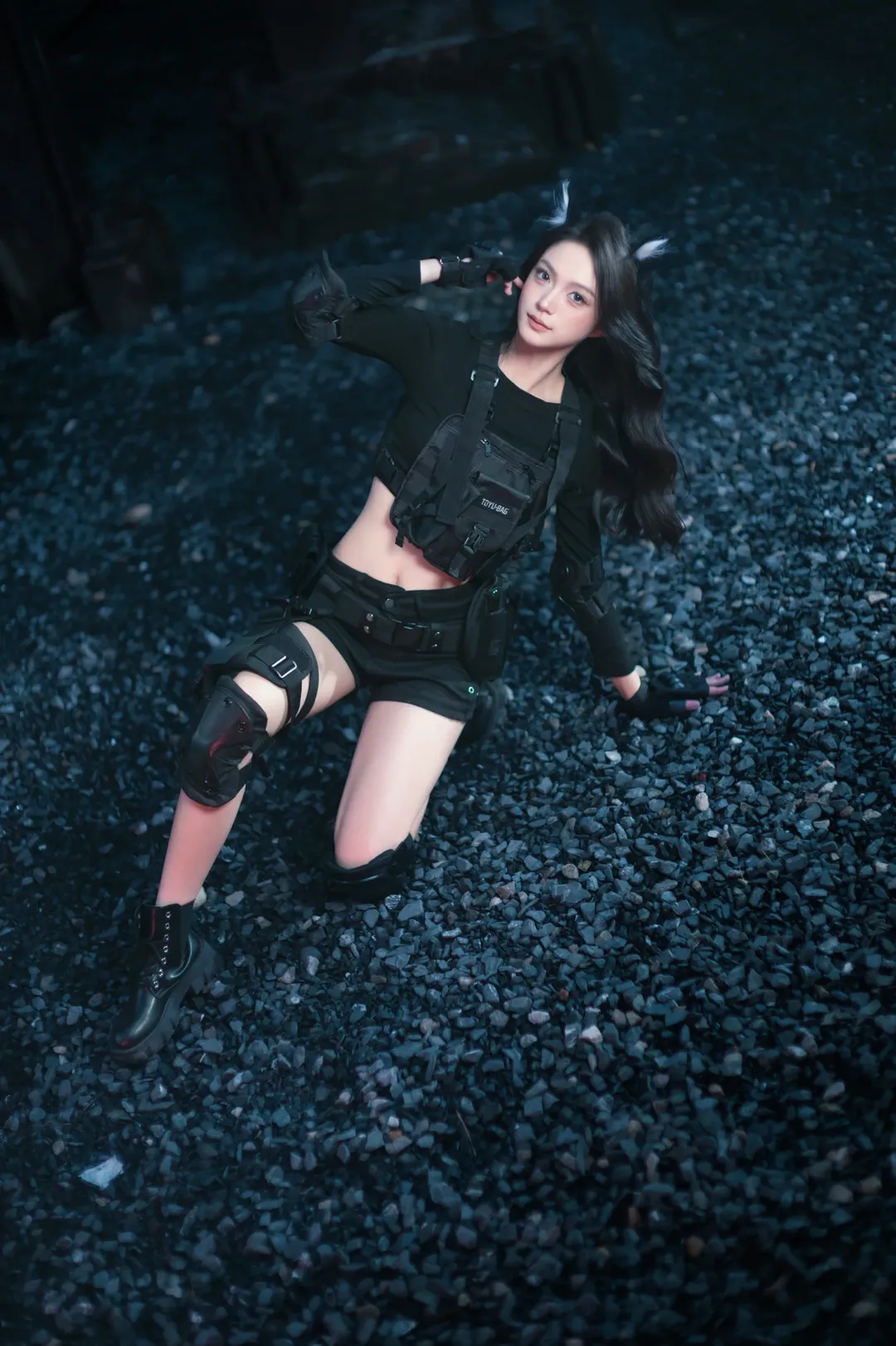 cosplay, 废土风, 工业风摄影, 兽耳少女, 战术娘