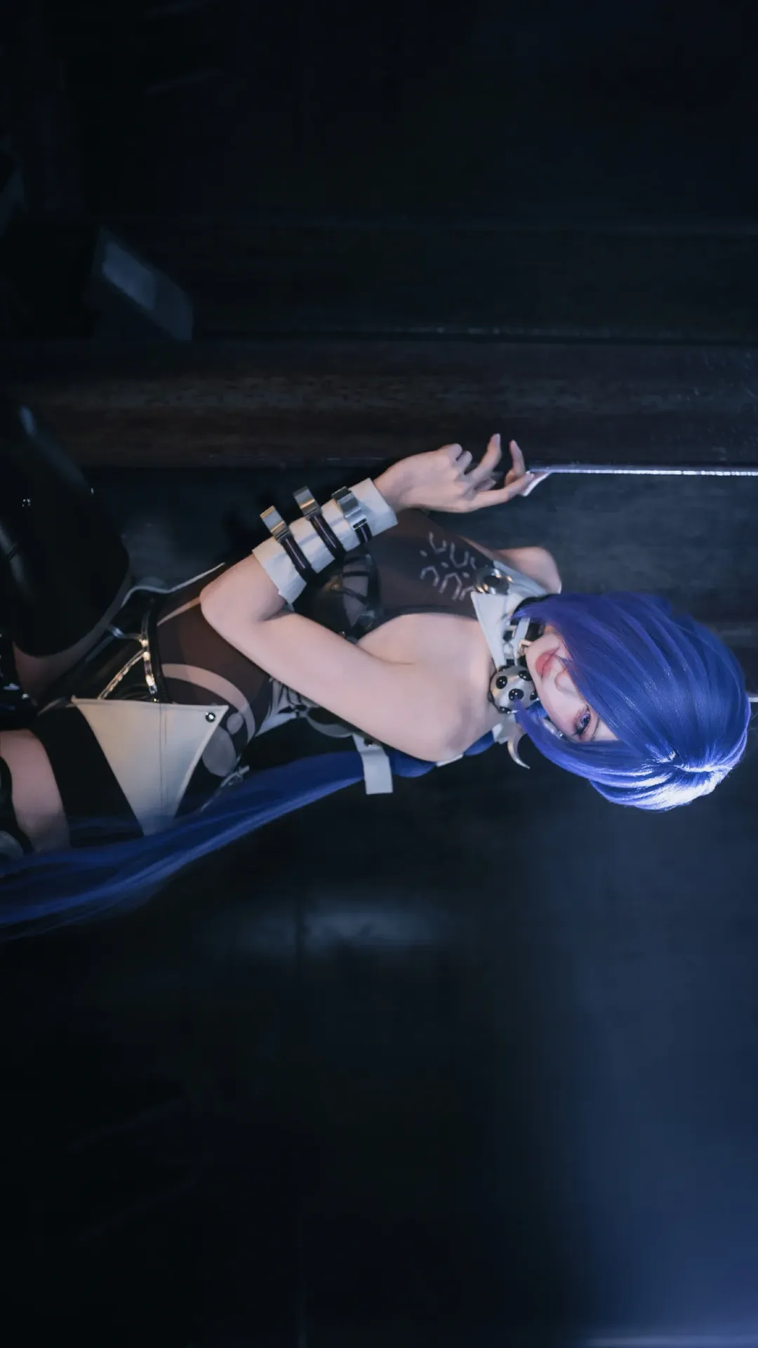 绝区零, Cosplay摄影, 普罗米娅cos, 蓝色假发, 机能风穿搭 - 第3张