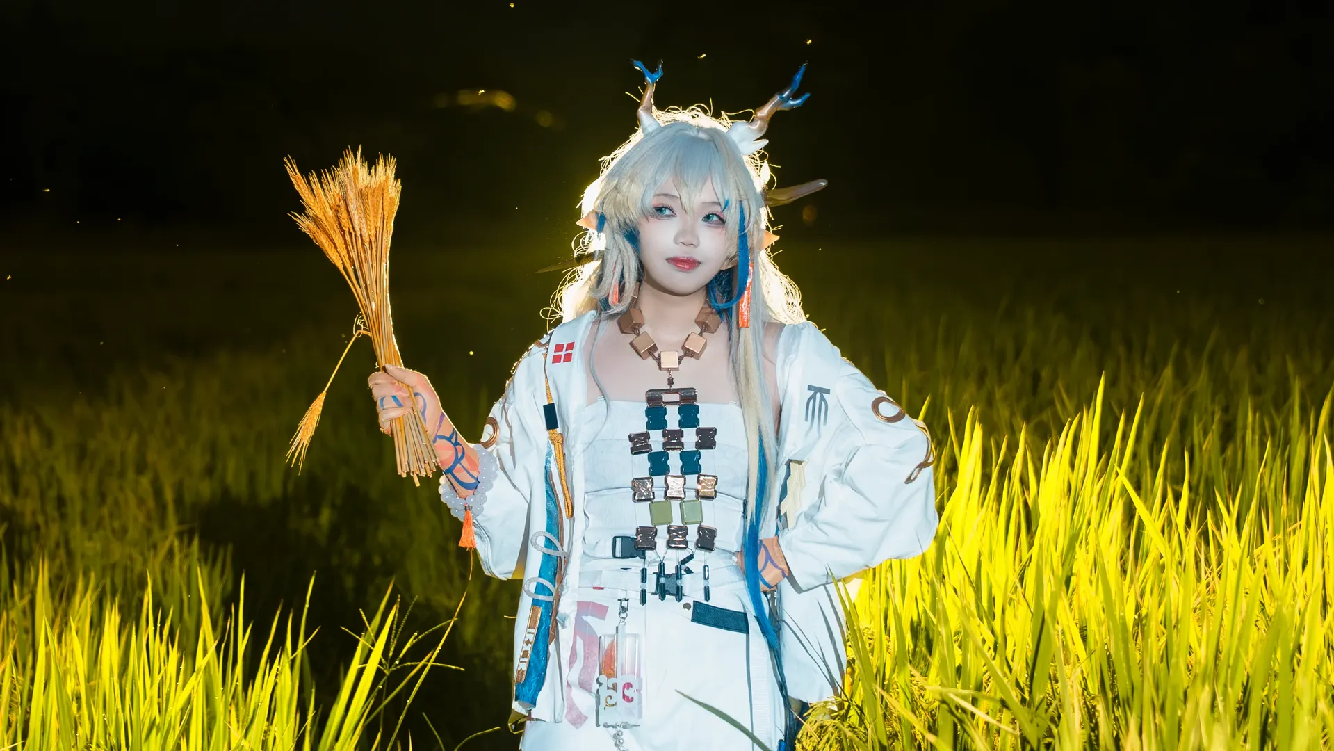 黍cos, 明日方舟, 二次元cos, cosplay摄影, 夜景写真 - 第2张