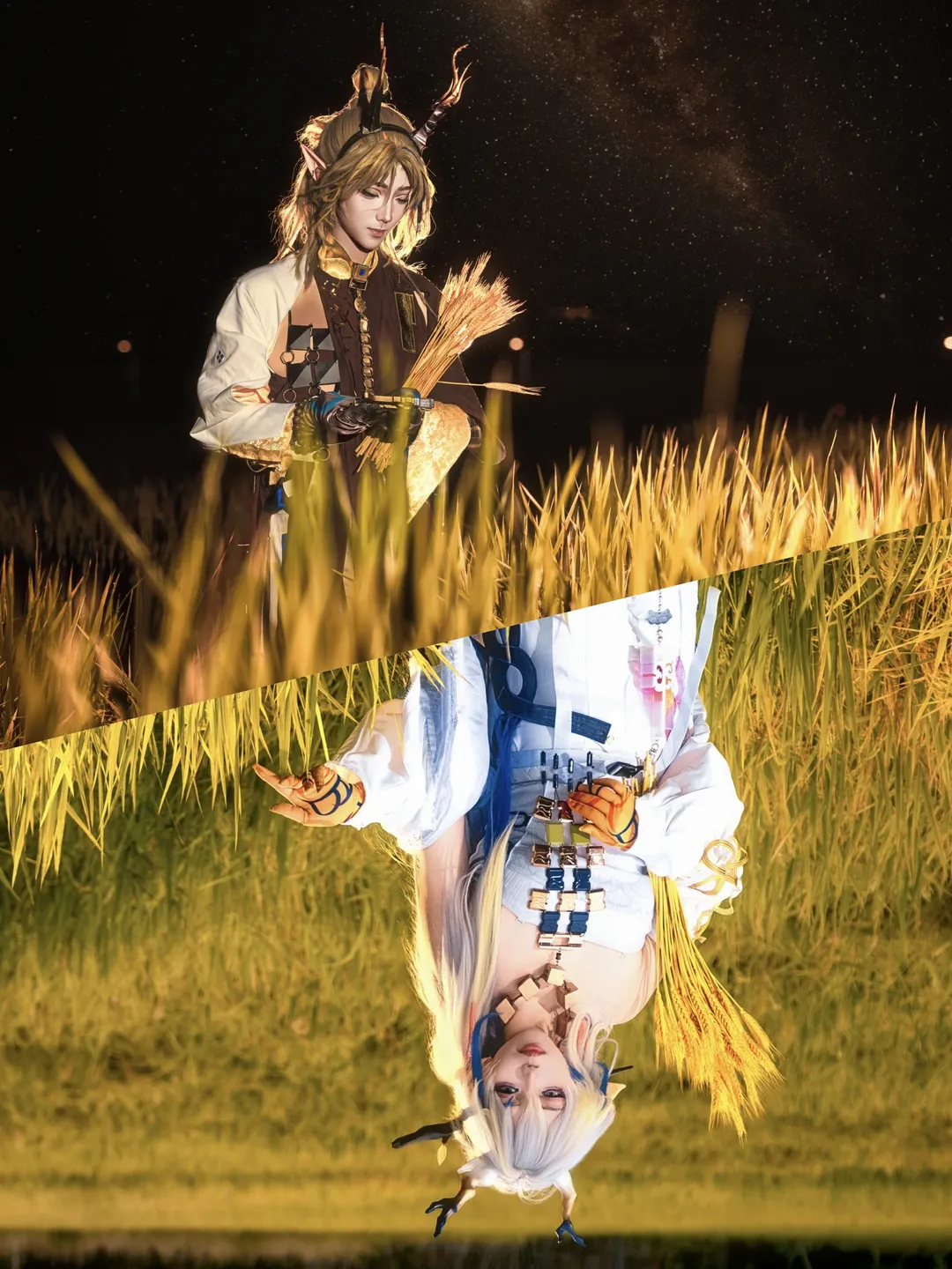 明日方舟, cosplay正片, 未许之地, 绩黍cos, 麦田夜景