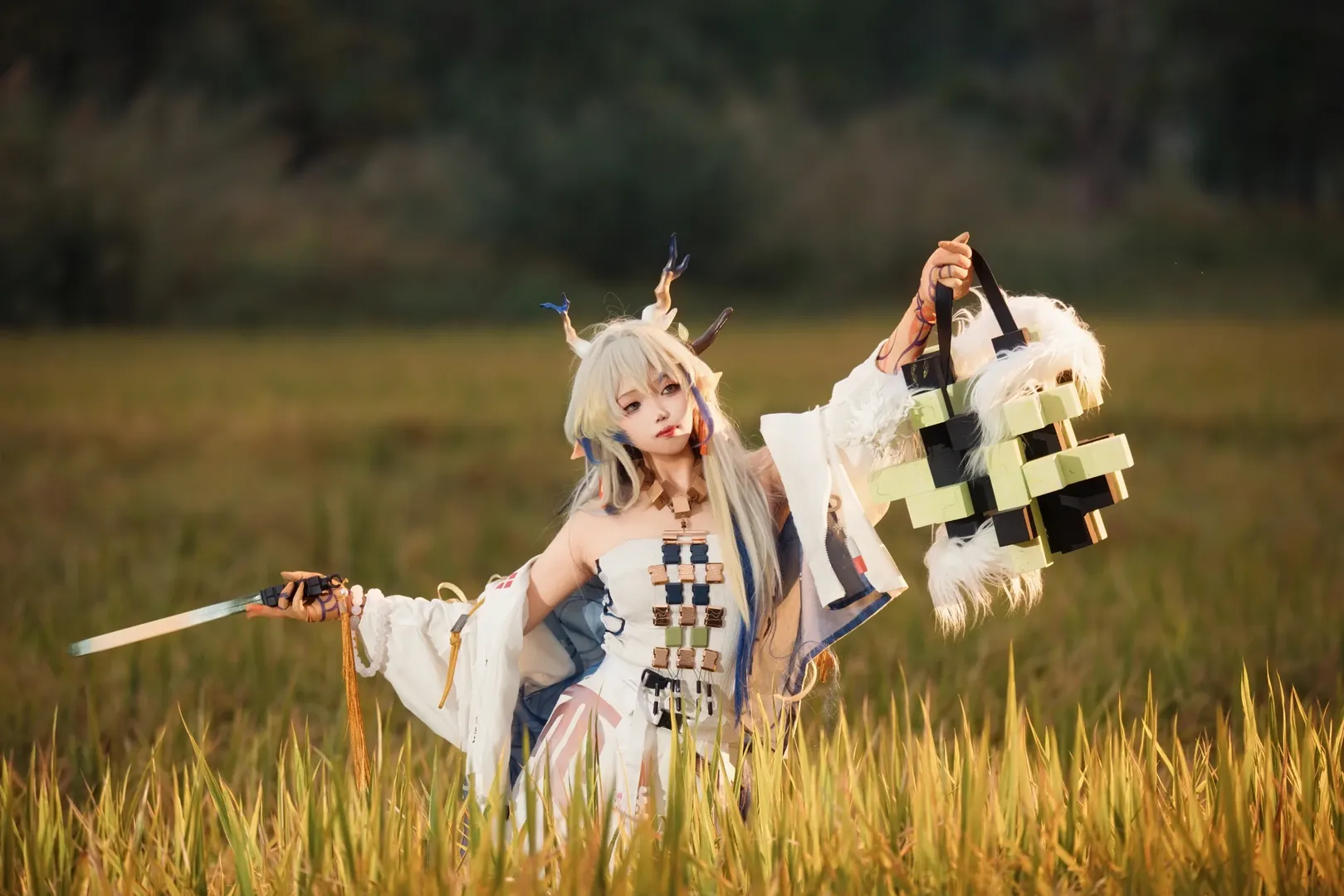 黍cos, 明日方舟, 稻田摄影, 户外cosplay, 未许之地 - 第2张