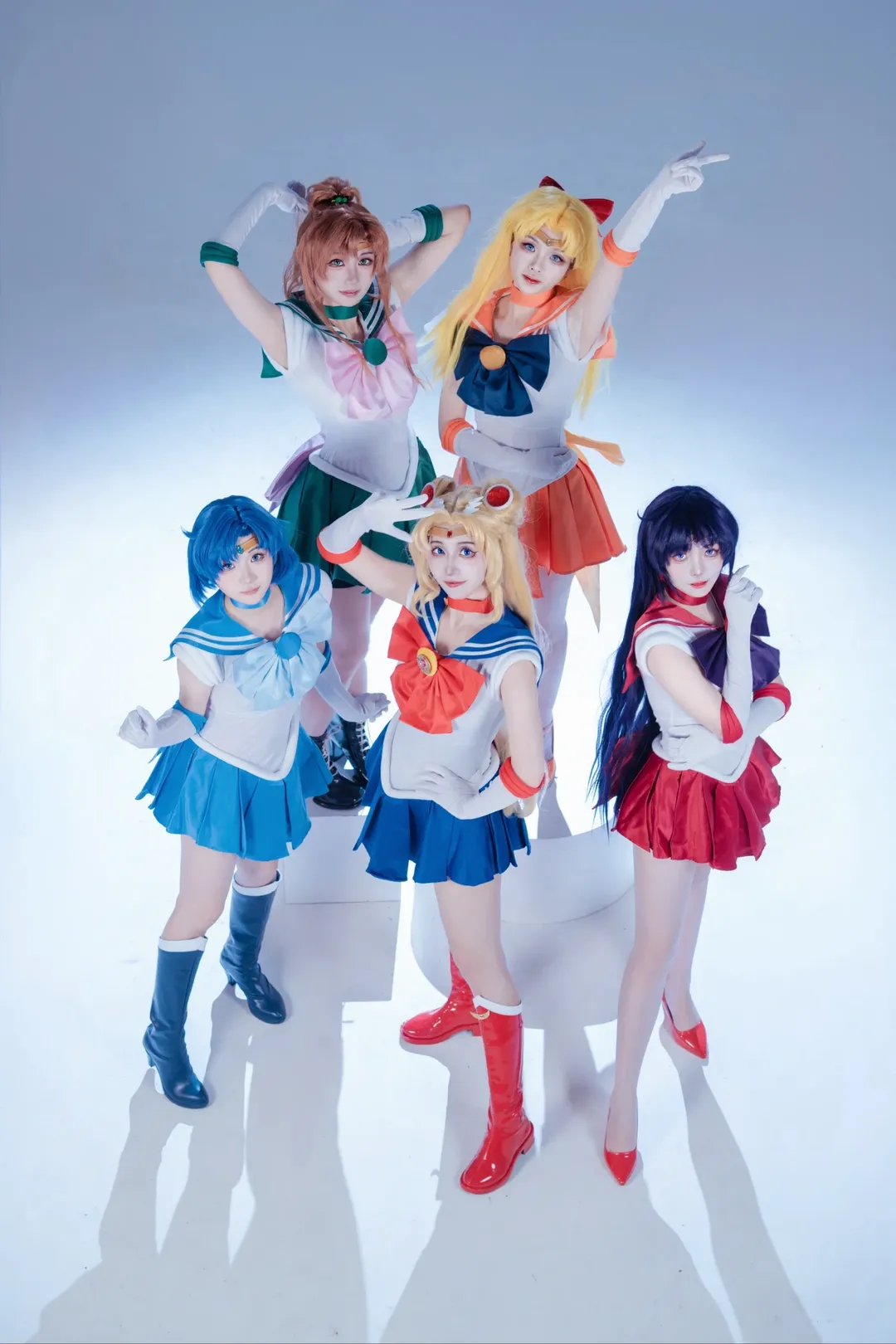 cos正片, 美少女戰士, 水手服, 水兵月cos, 五人團片 - 第1張