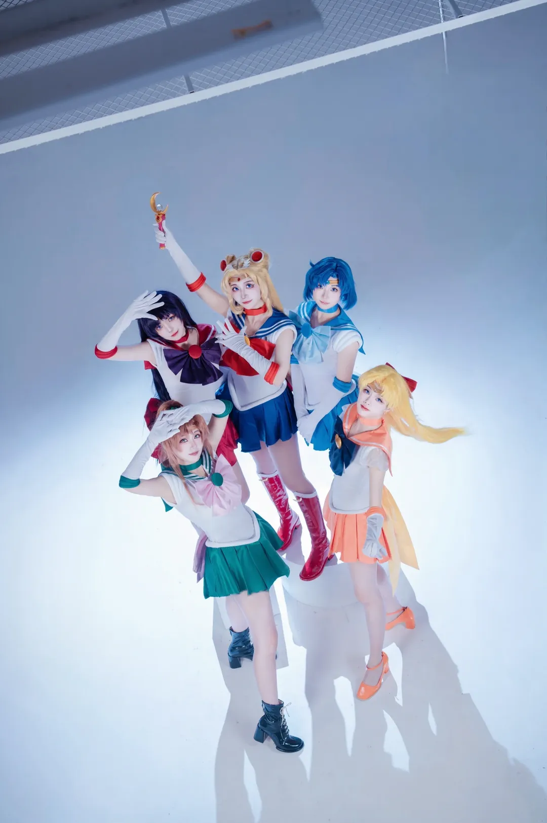 cos正片, 美少女戰士, 水手服, 水兵月cos, 五人團片 - 第2張