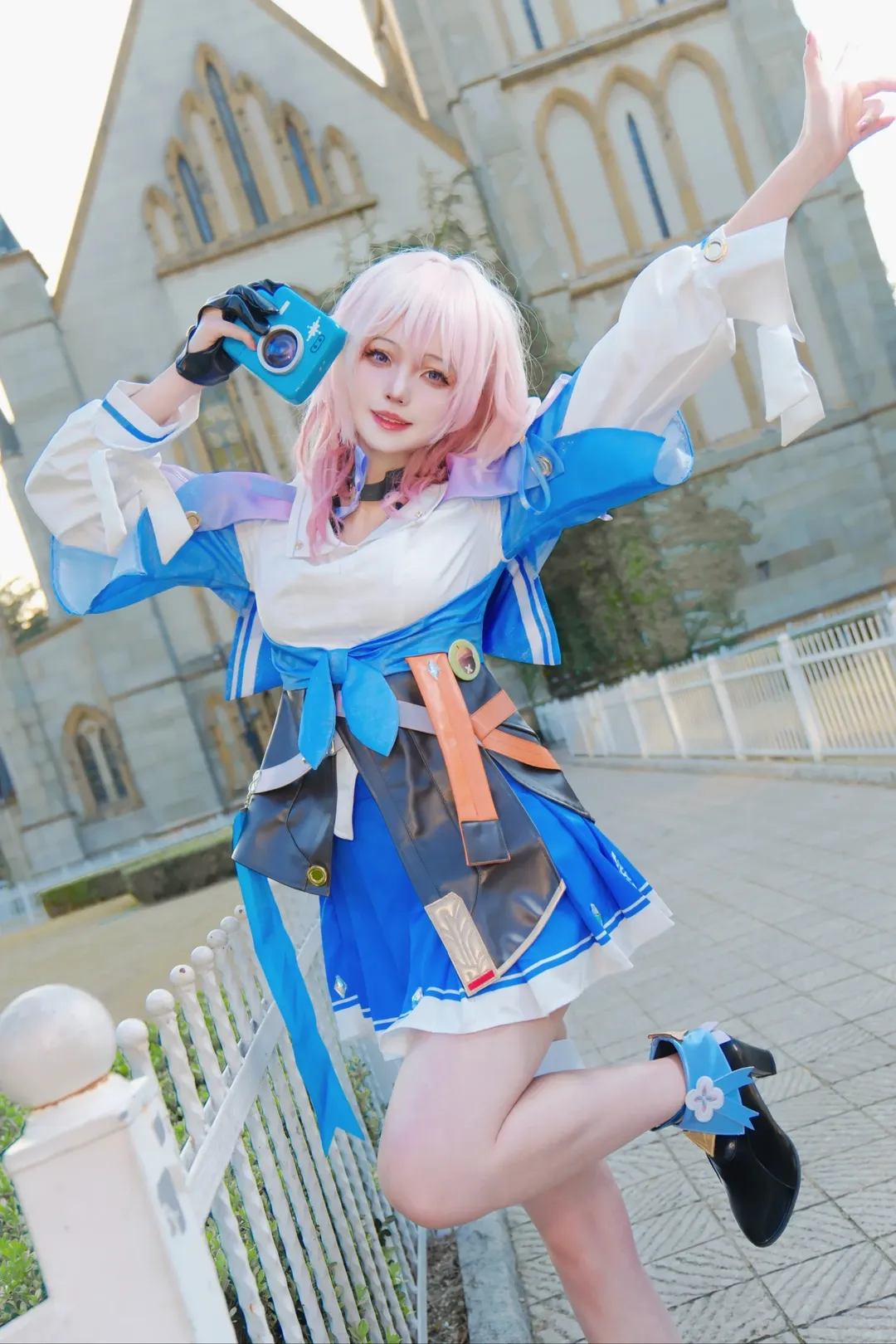 崩坏星穹铁道, 三月七cos, cosplay摄影, 二次元穿搭, 户外漫展场照 - 第4张