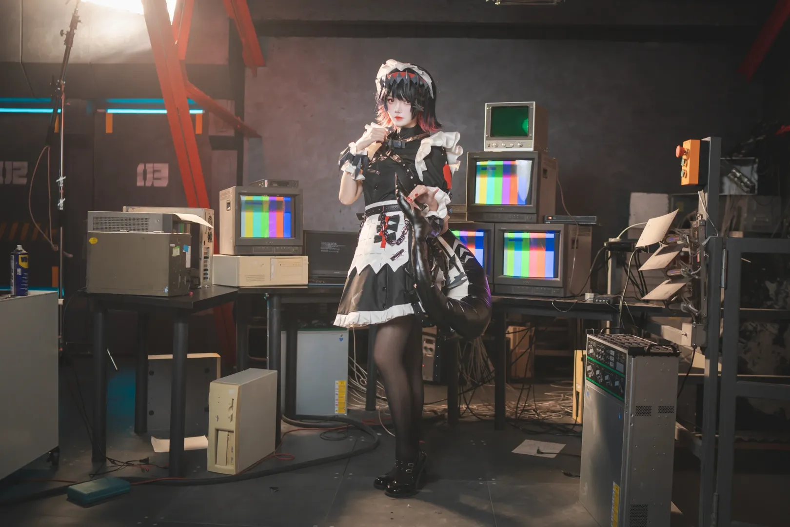 绝区零, 艾莲乔cos, 鲨鱼妹cos, 赛博朋克cosplay, 机械镰刀 - 第1张